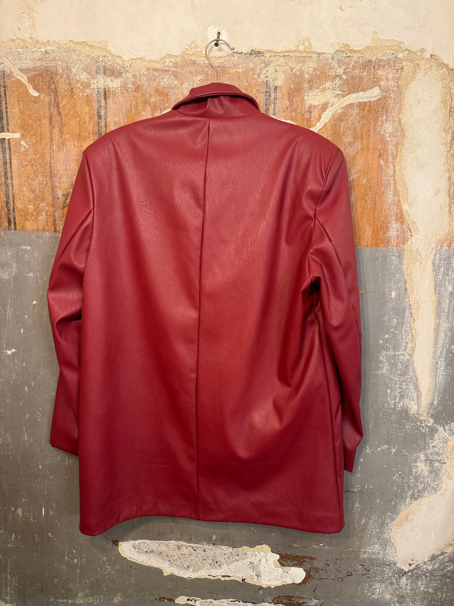BLAZER OVER ECOPELLE BORDEAUX