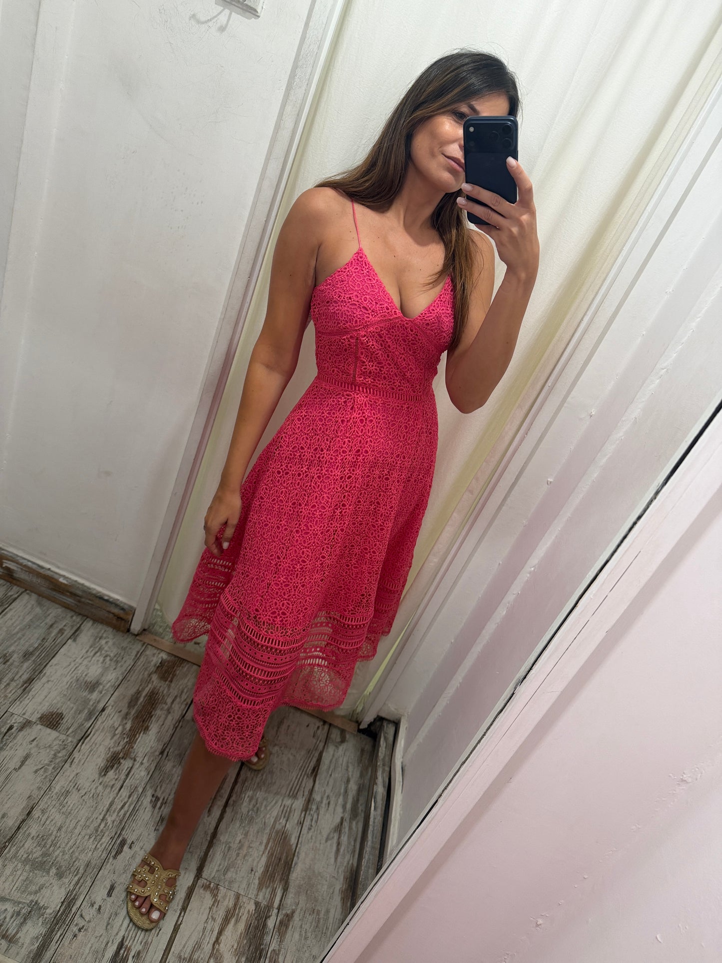 ABITO MAX&CO PIZZO FUCSIA
