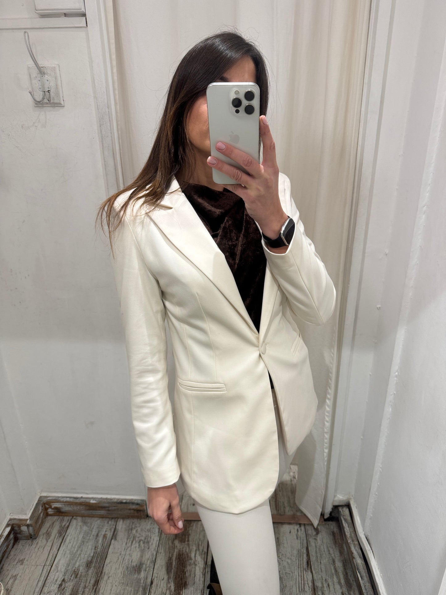 NEW COLLECTION - BLAZER LUNGO PANNA