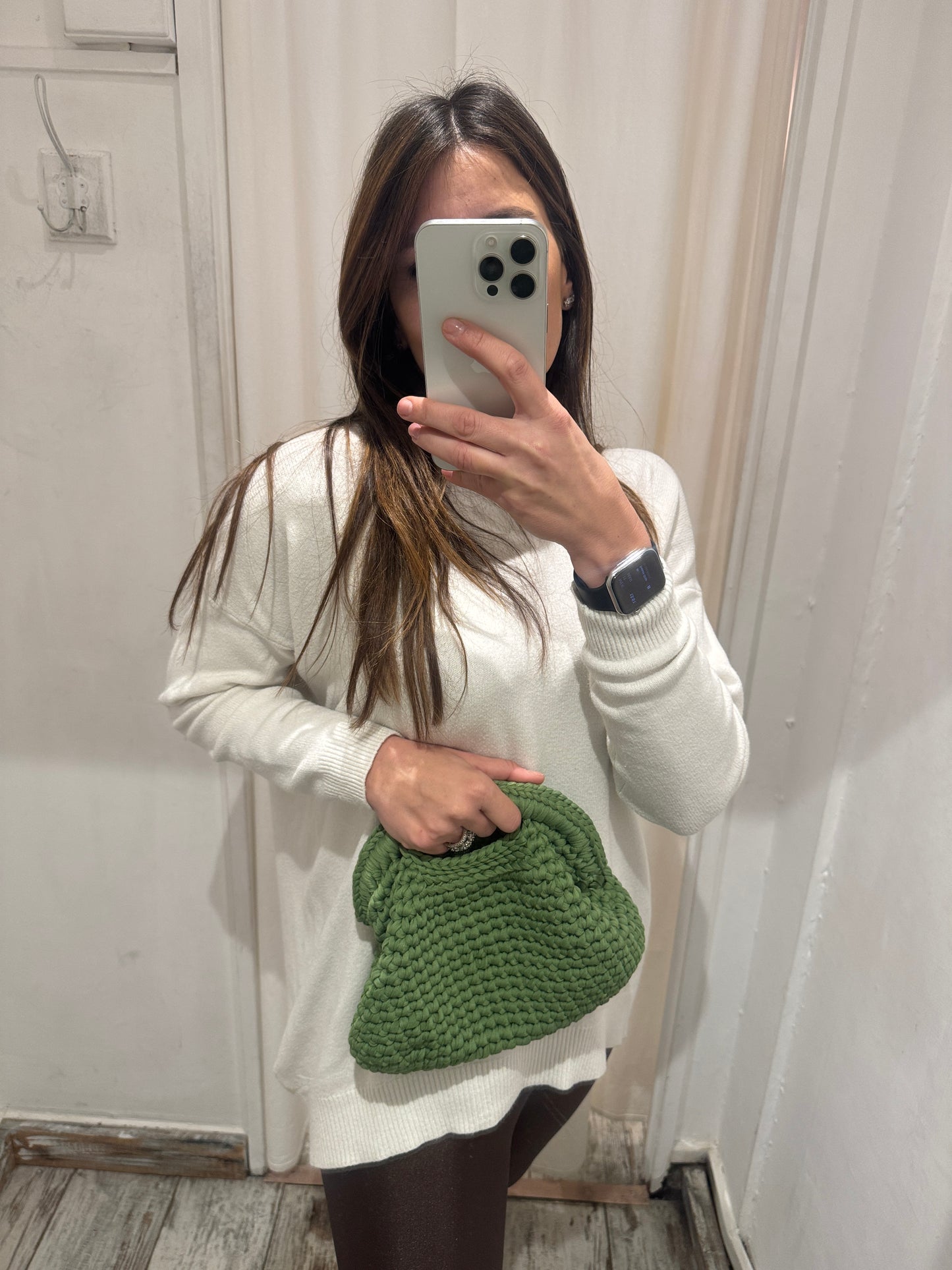 BORSA CROCHET VERDE