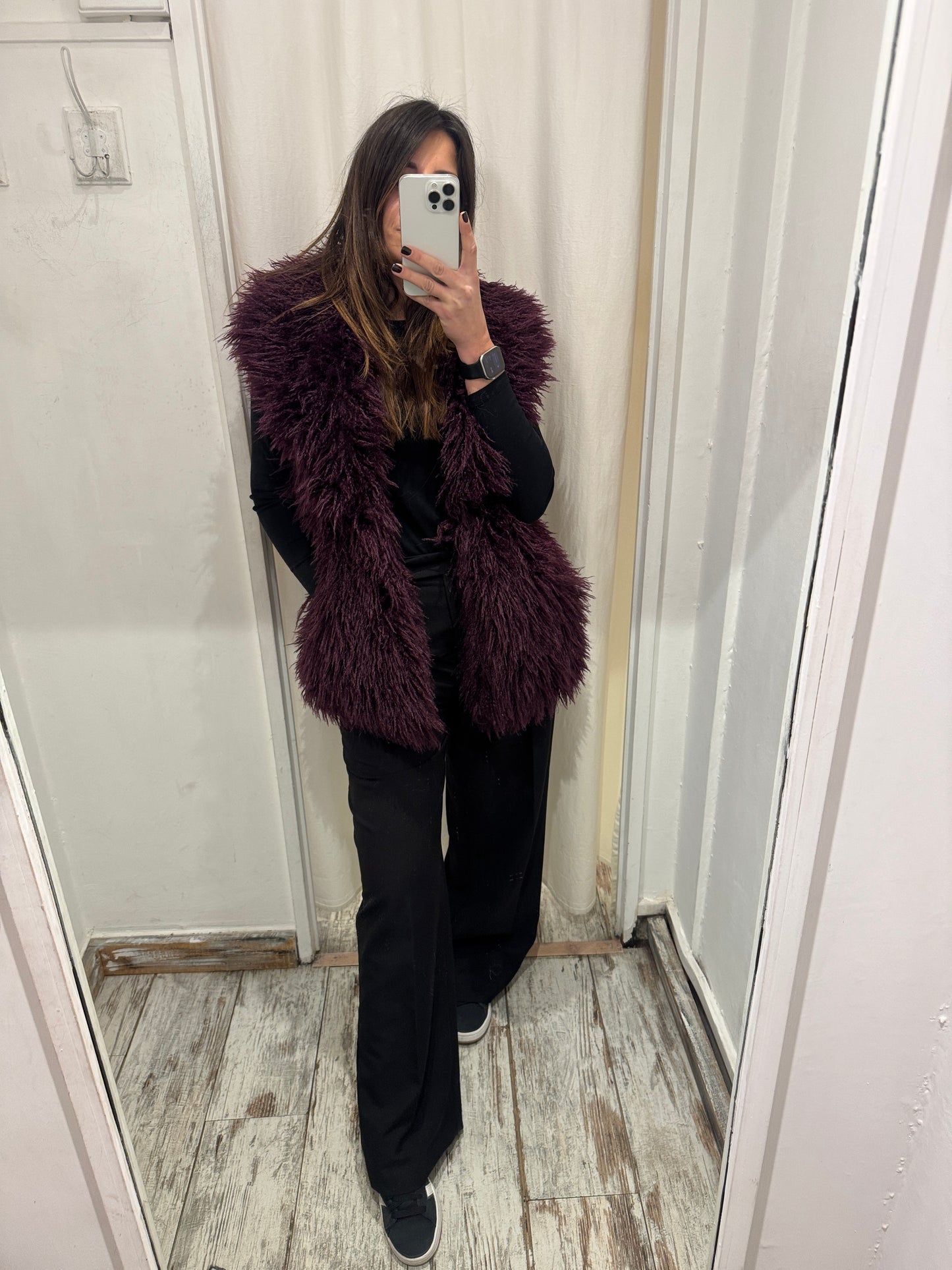 GILET ECOPELLLICCIA MONGOLIA VINACCIA