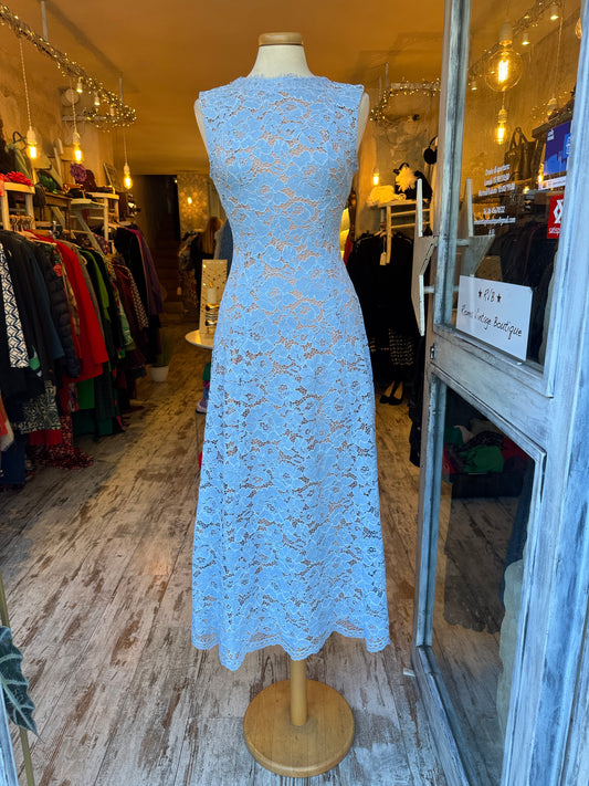 NEW COLLECTION - ABITO LONGUETTE PIZZO CELESTE