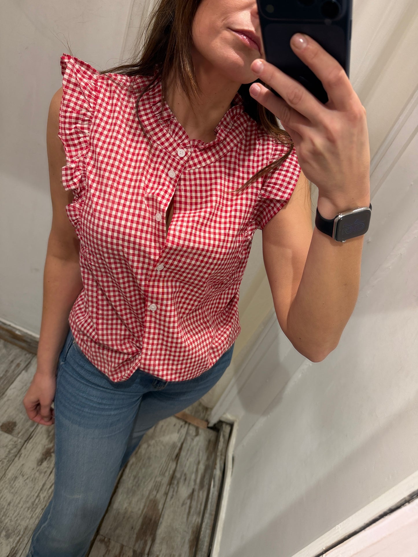 NEW COLLECTION - CAMICIA VICHY ROSSO E BIANCO