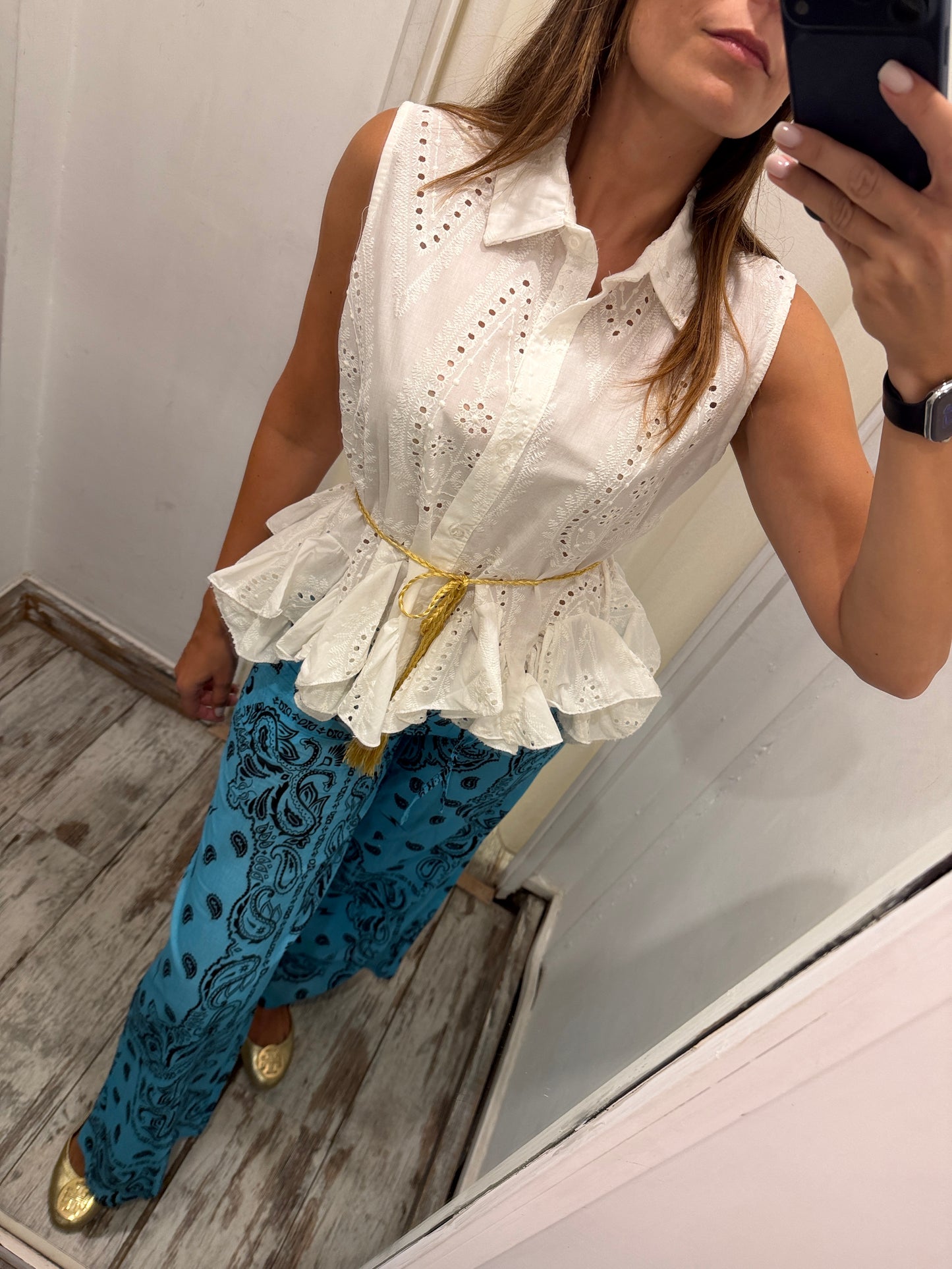 CAMICIA SANGALLO BIANCO VOLANT