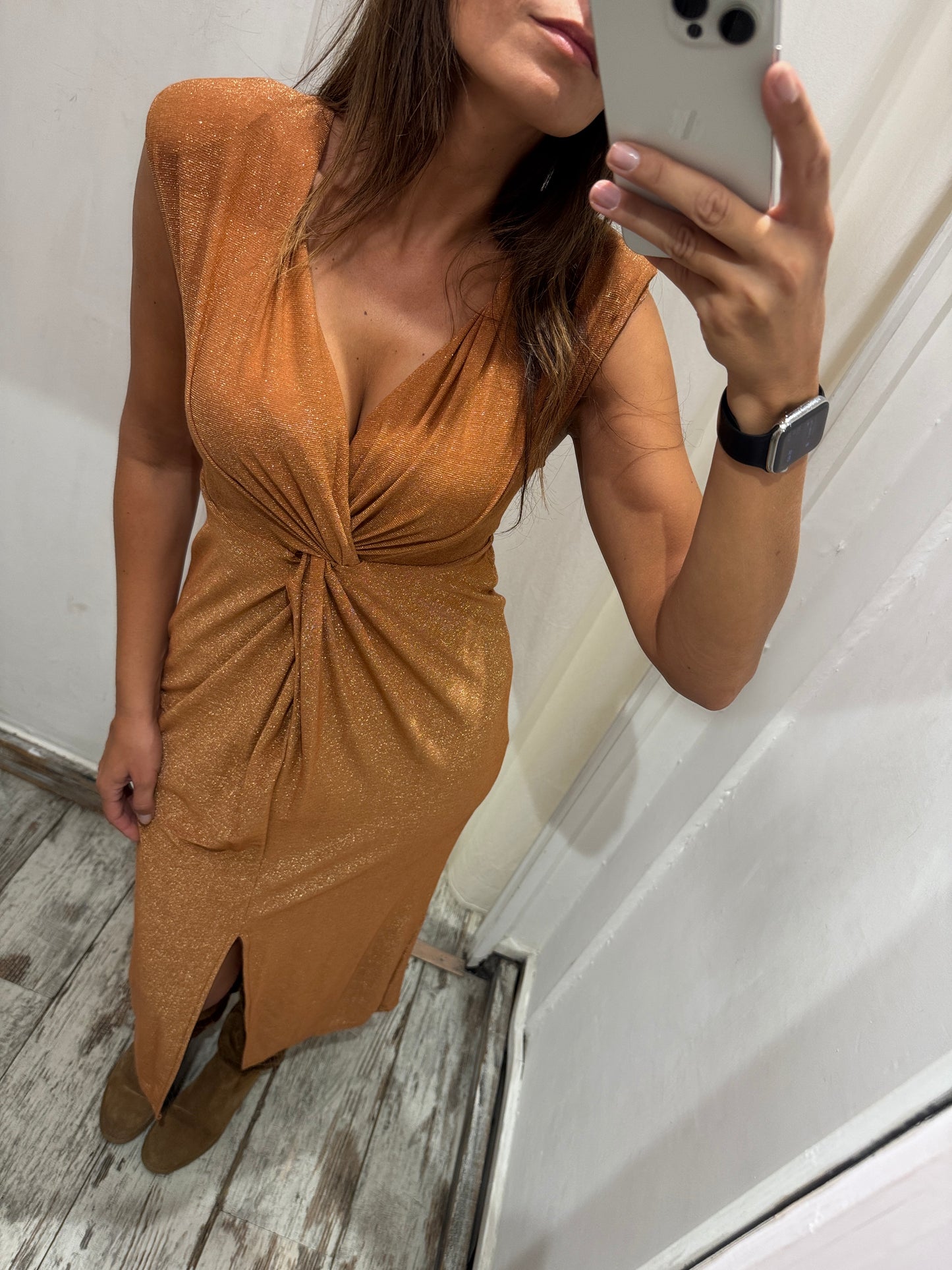 ABITO STEFANEL LUREX ARANCIO