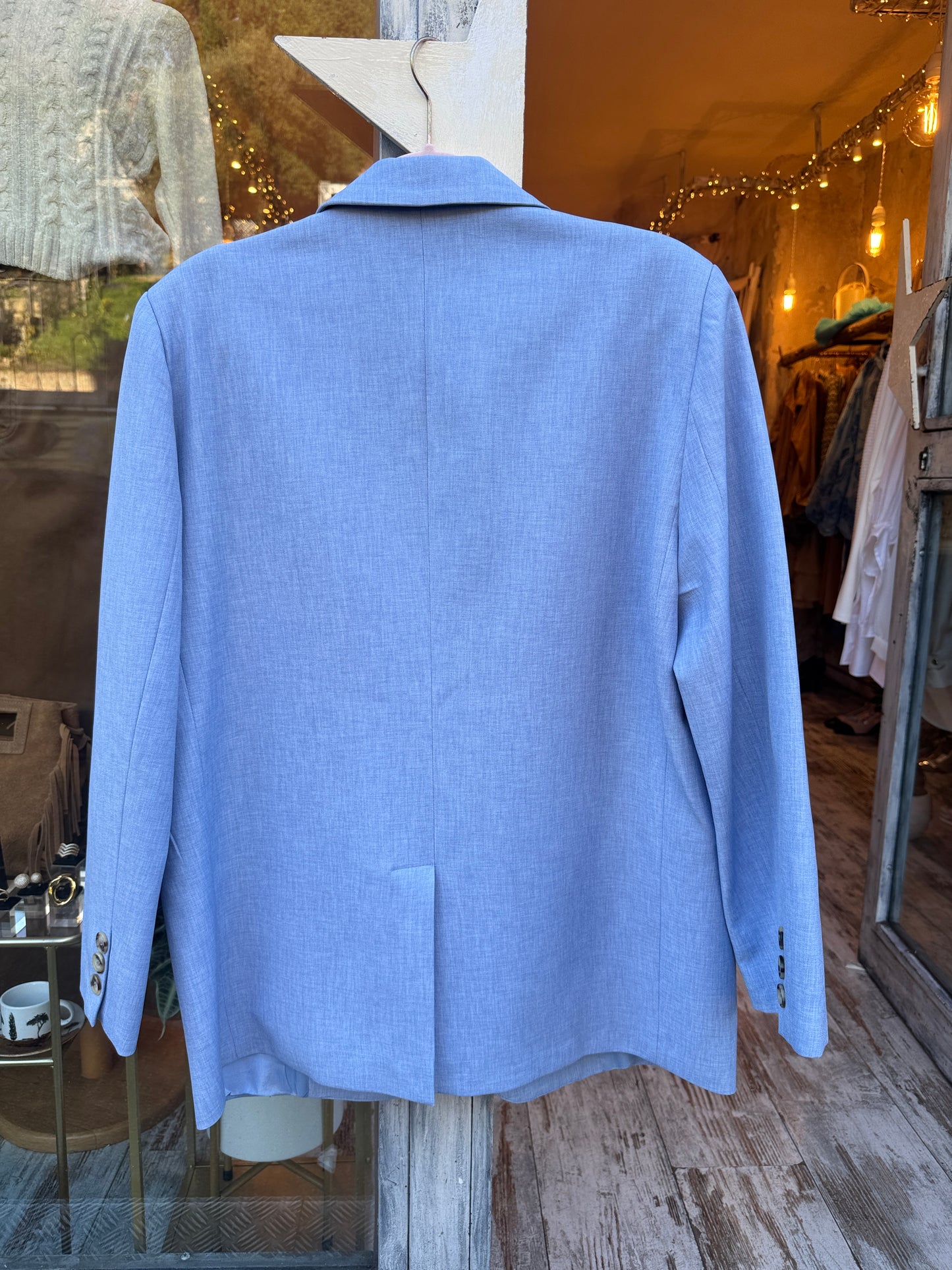 NEW COLLECTION - BLAZER OVER VICOLO CELESTE