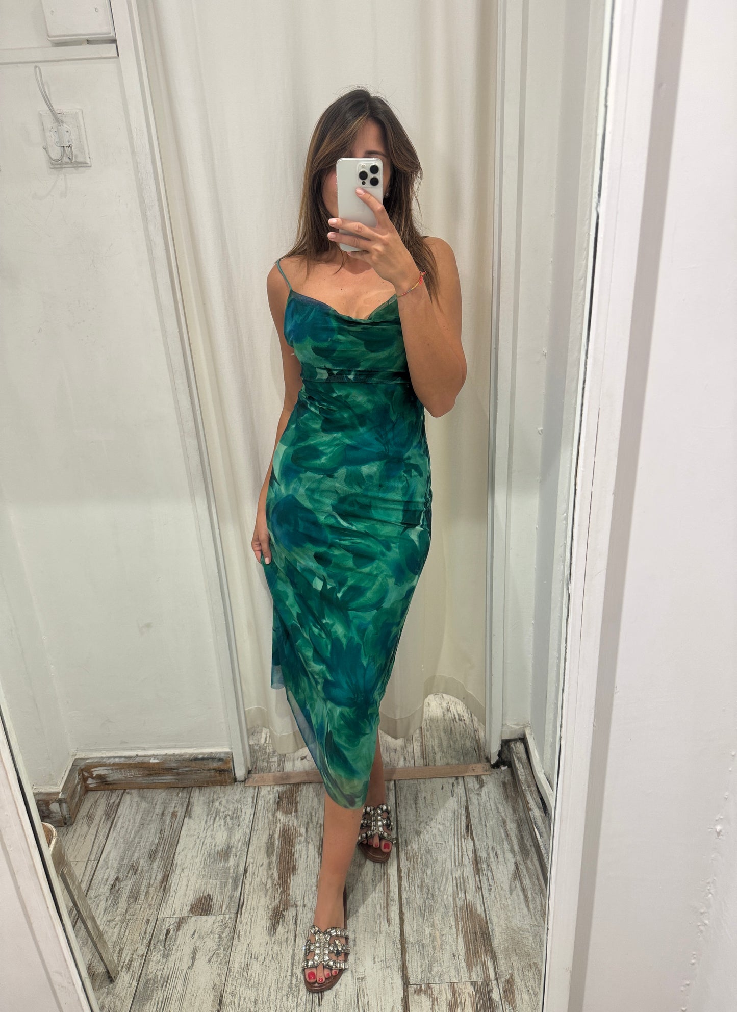 NEW COLLECTION - ABITO LONGUETTE FANTASIA VERDE