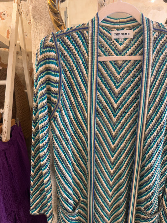 CARDIGAN LUNGO SWEET CASHMERE IN MAGLIA