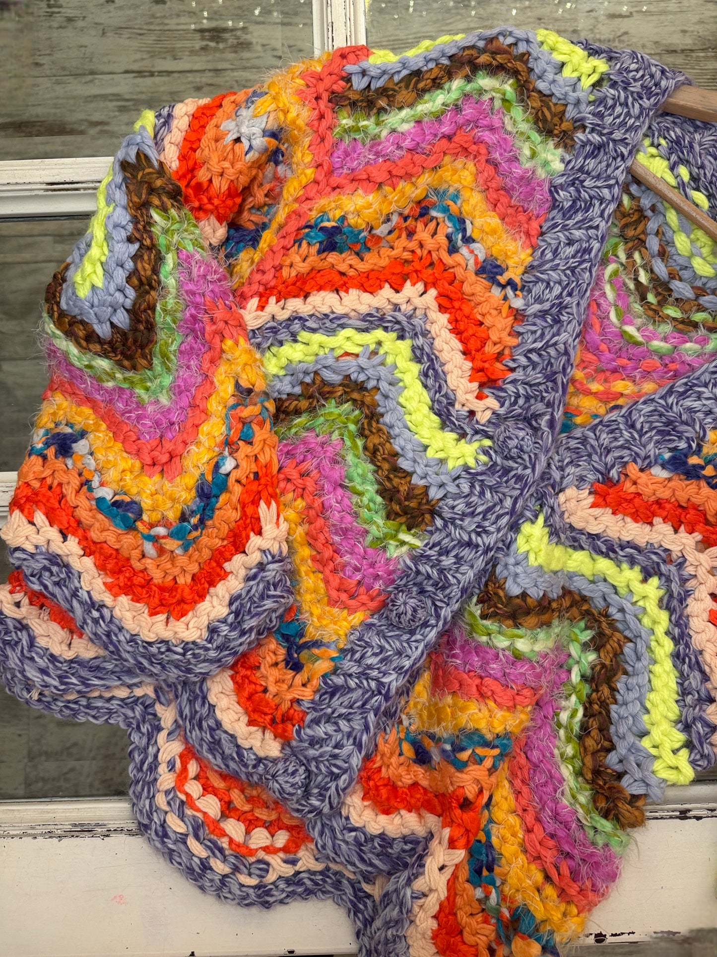 NEW COLLECTION - CARDIGAN UNCINETTO MULTICOLOR