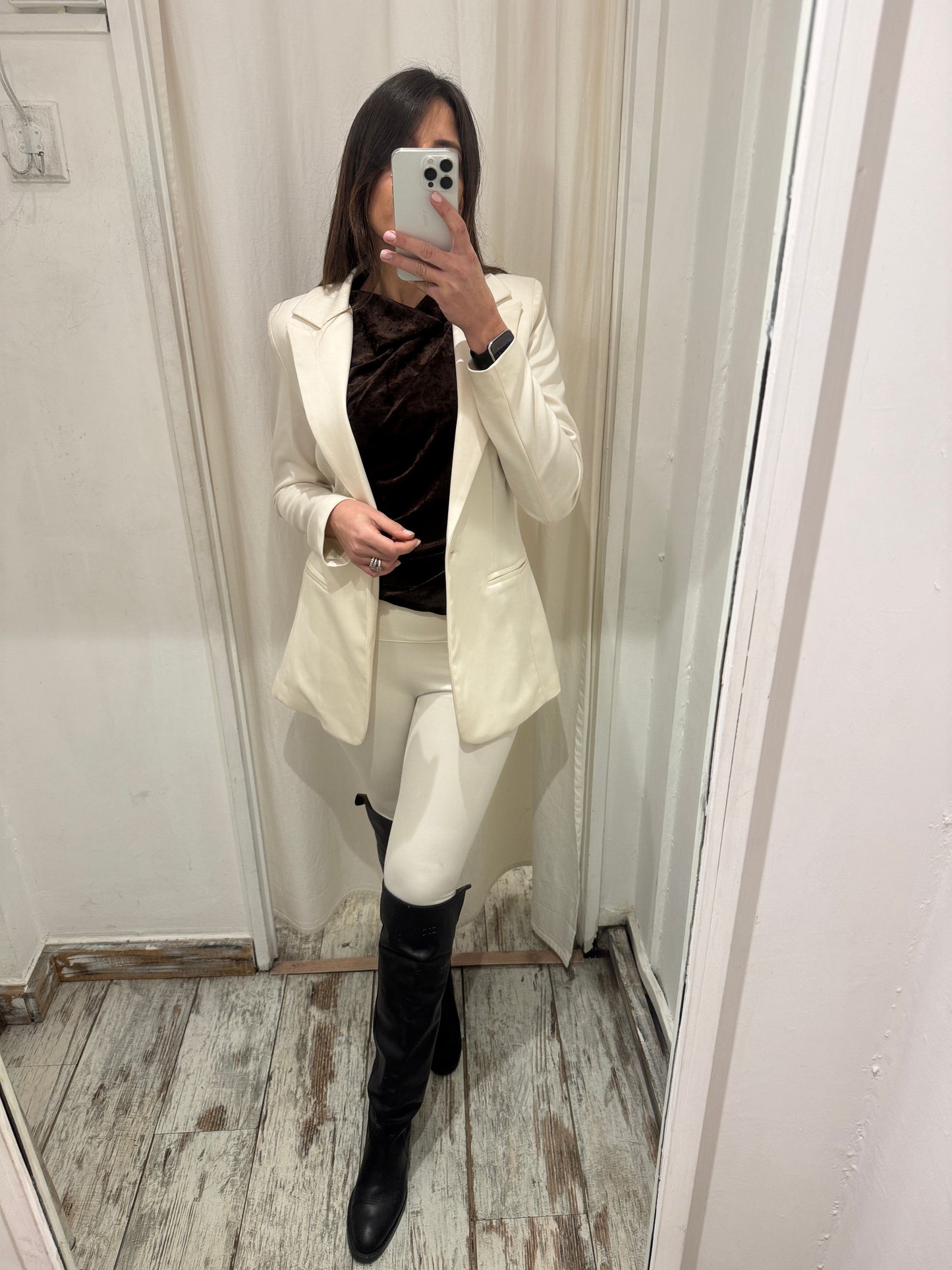 NEW COLLECTION - BLAZER LUNGO PANNA