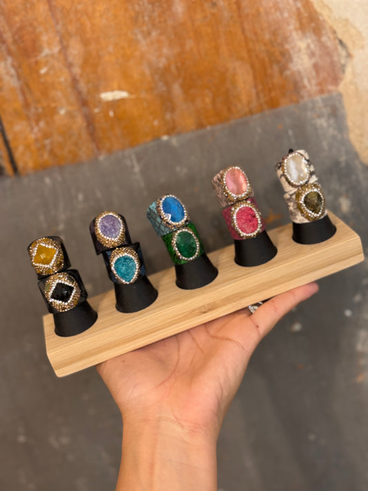 ANELLO RAME E PIETRA