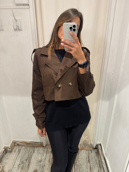 TRENCH CROP MARRONE