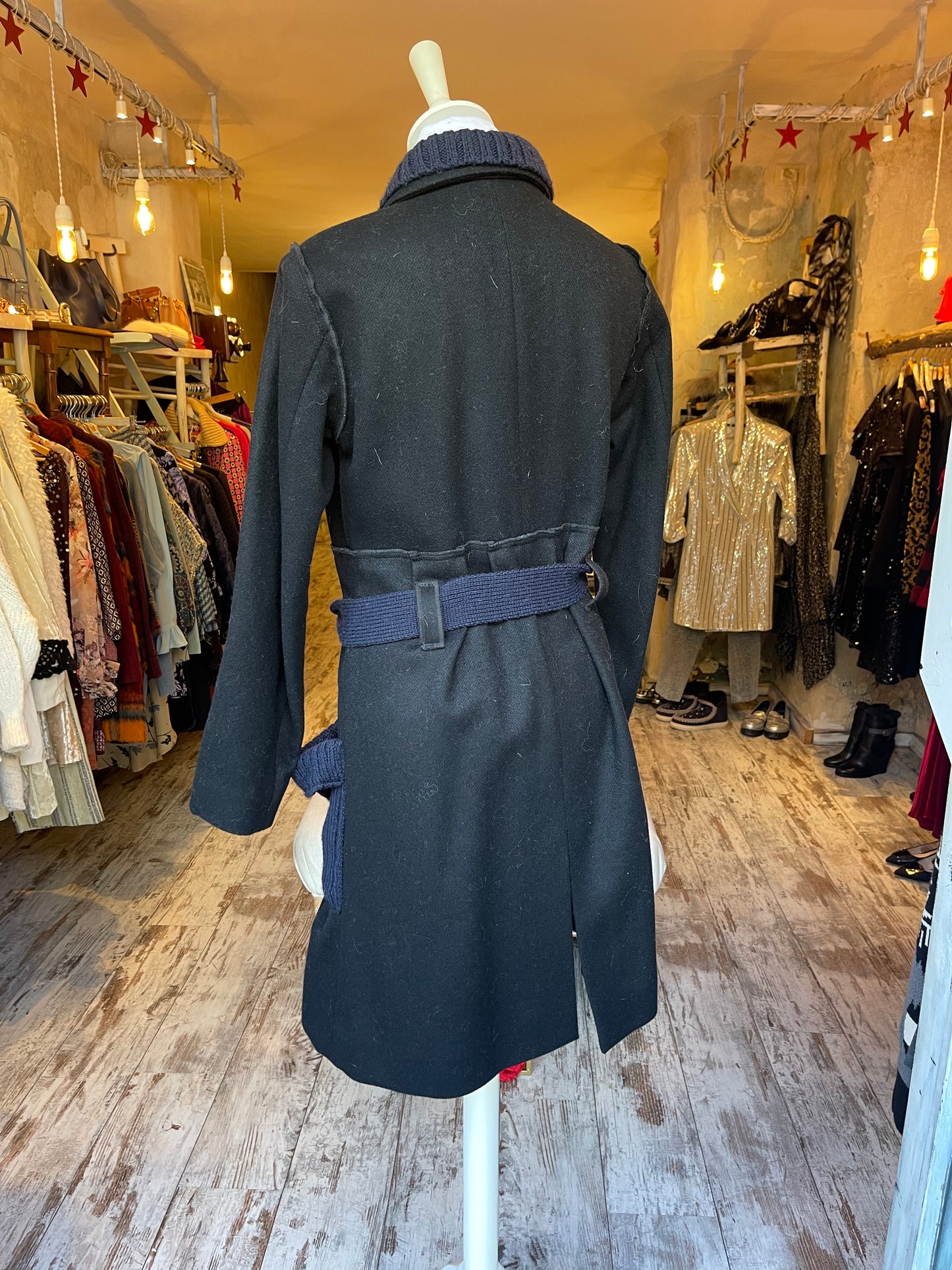 CAPPOTTINO SONIA RYKIEL NERO E BLU