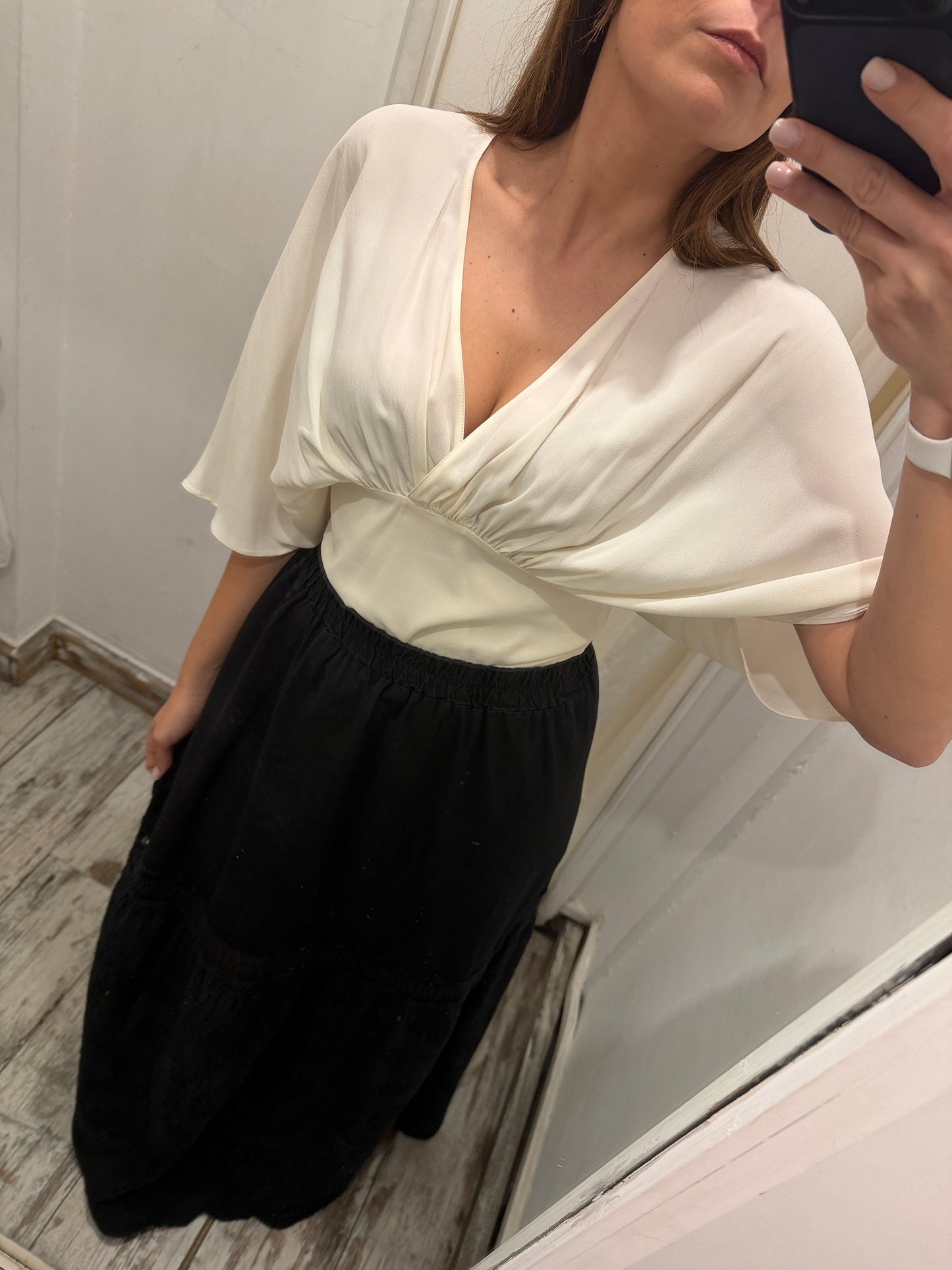 NEW COLLECTION - BLUSA JUCCA PANNA MISTO SETA