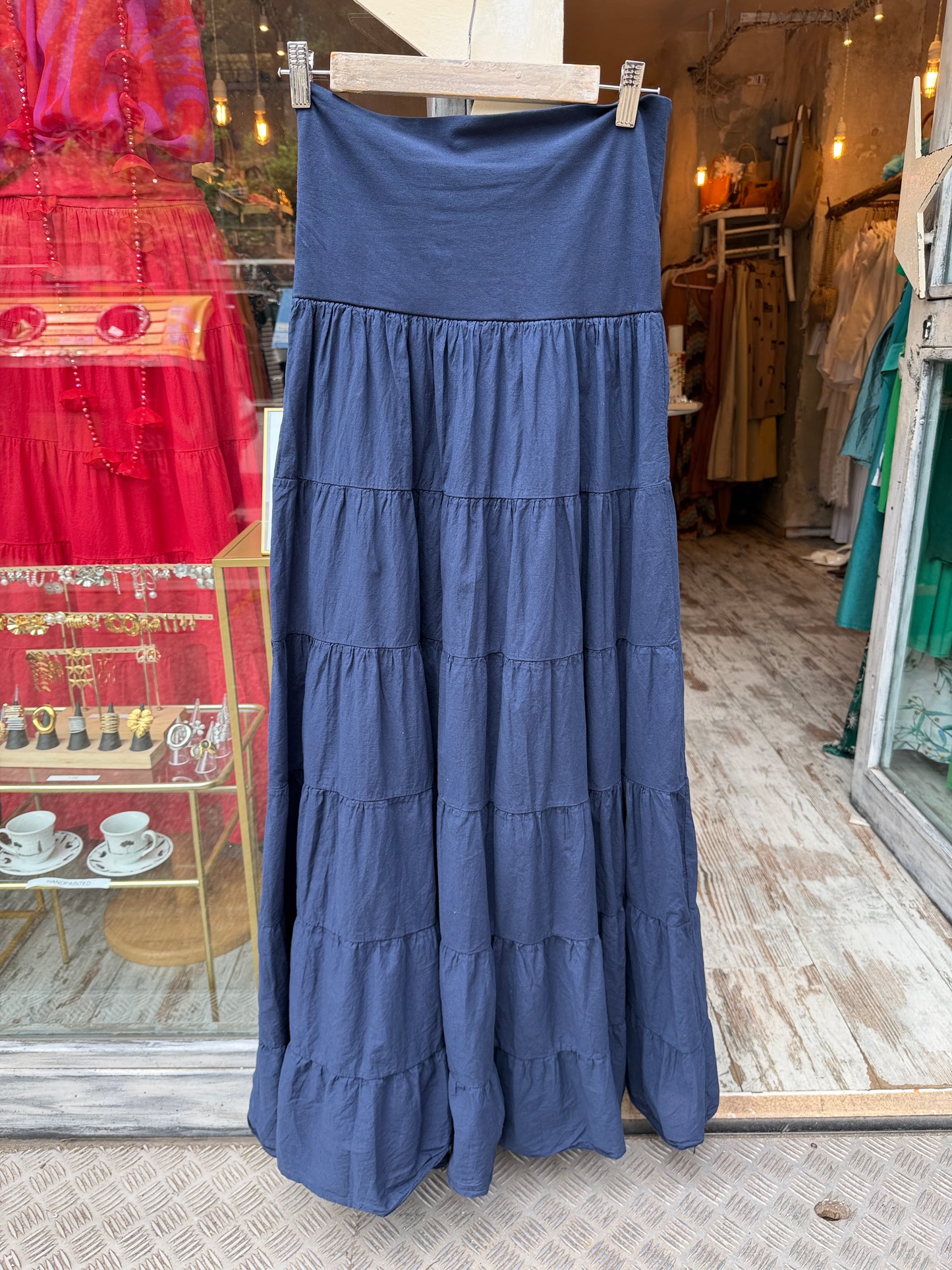 NEW COLLECTION - GONNA LUNGA FASCIA BLU