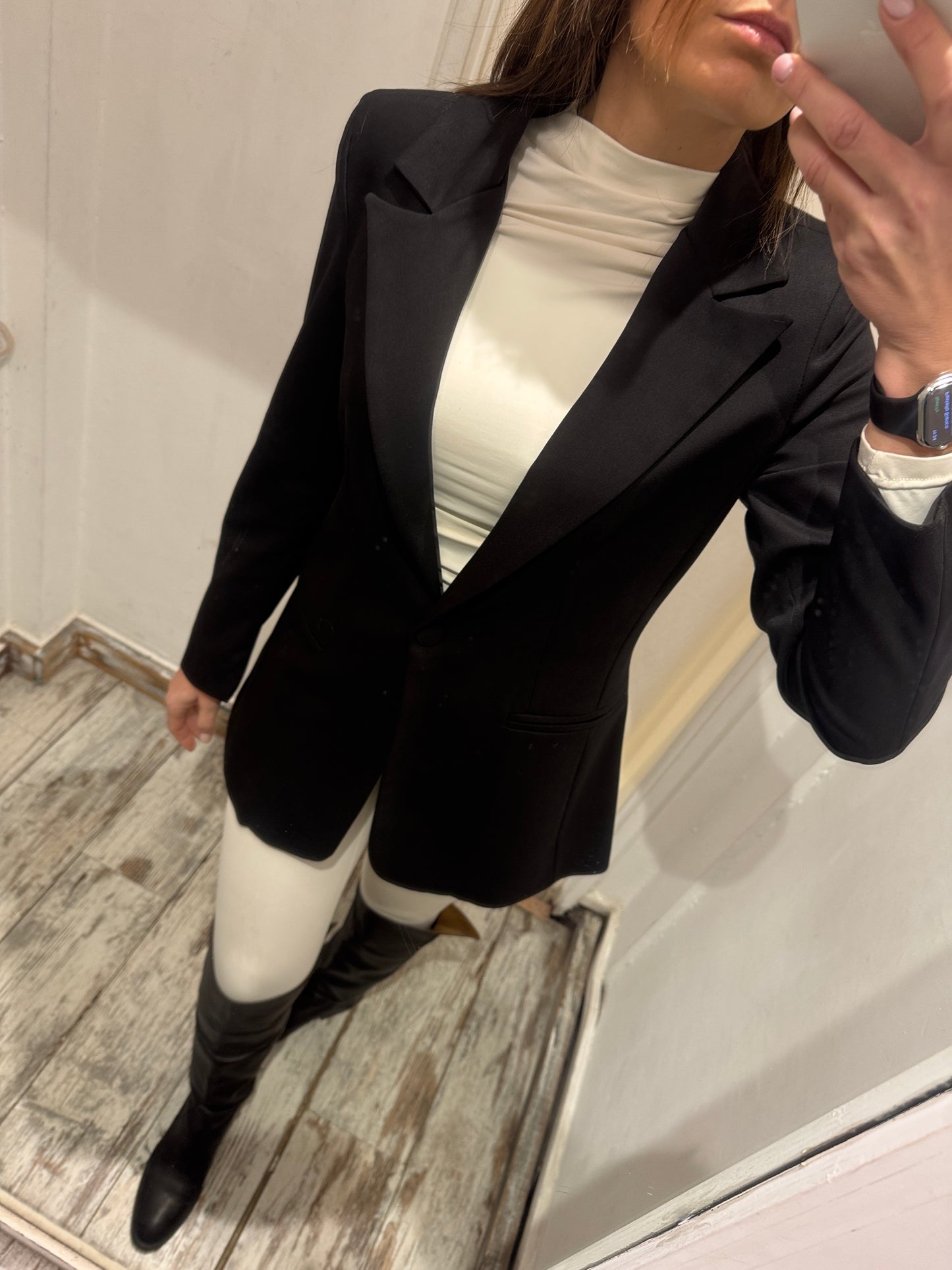 NEW COLLECTION - BLAZER LUNGO NERO
