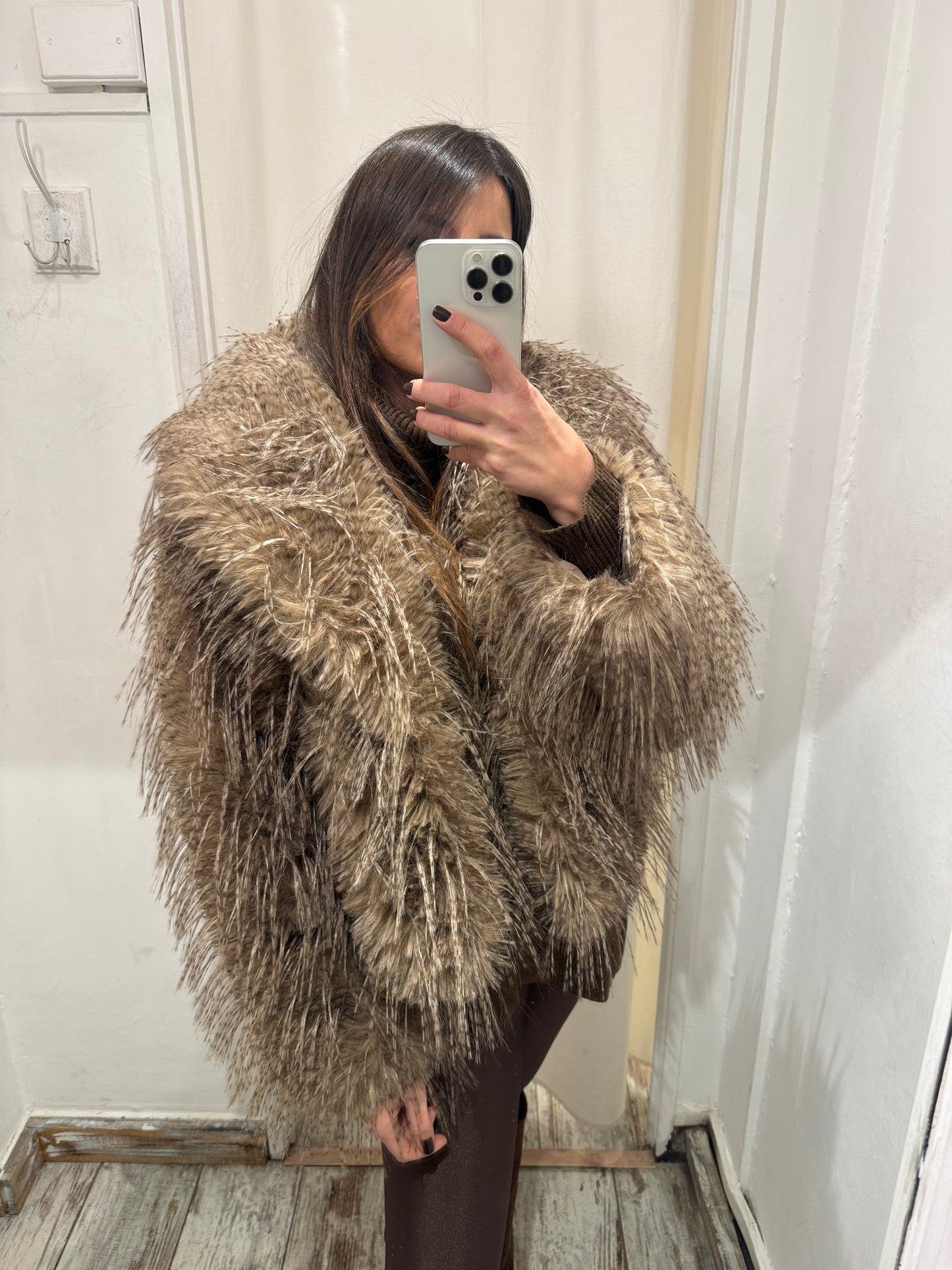 ECOPELLICCIA PIUME BEIGE