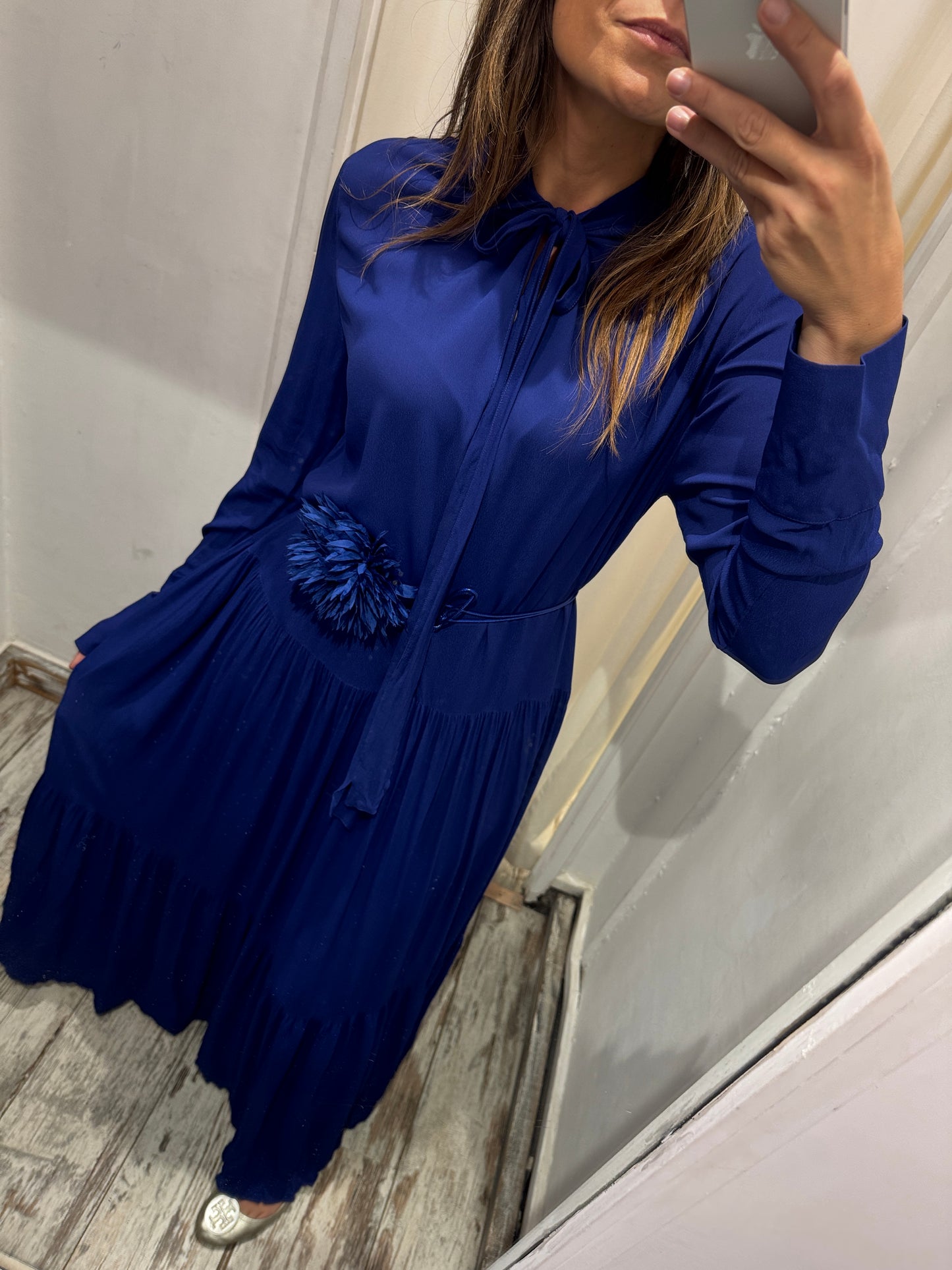 ABITO JUCCA LUNGO BLU ELETTRICO