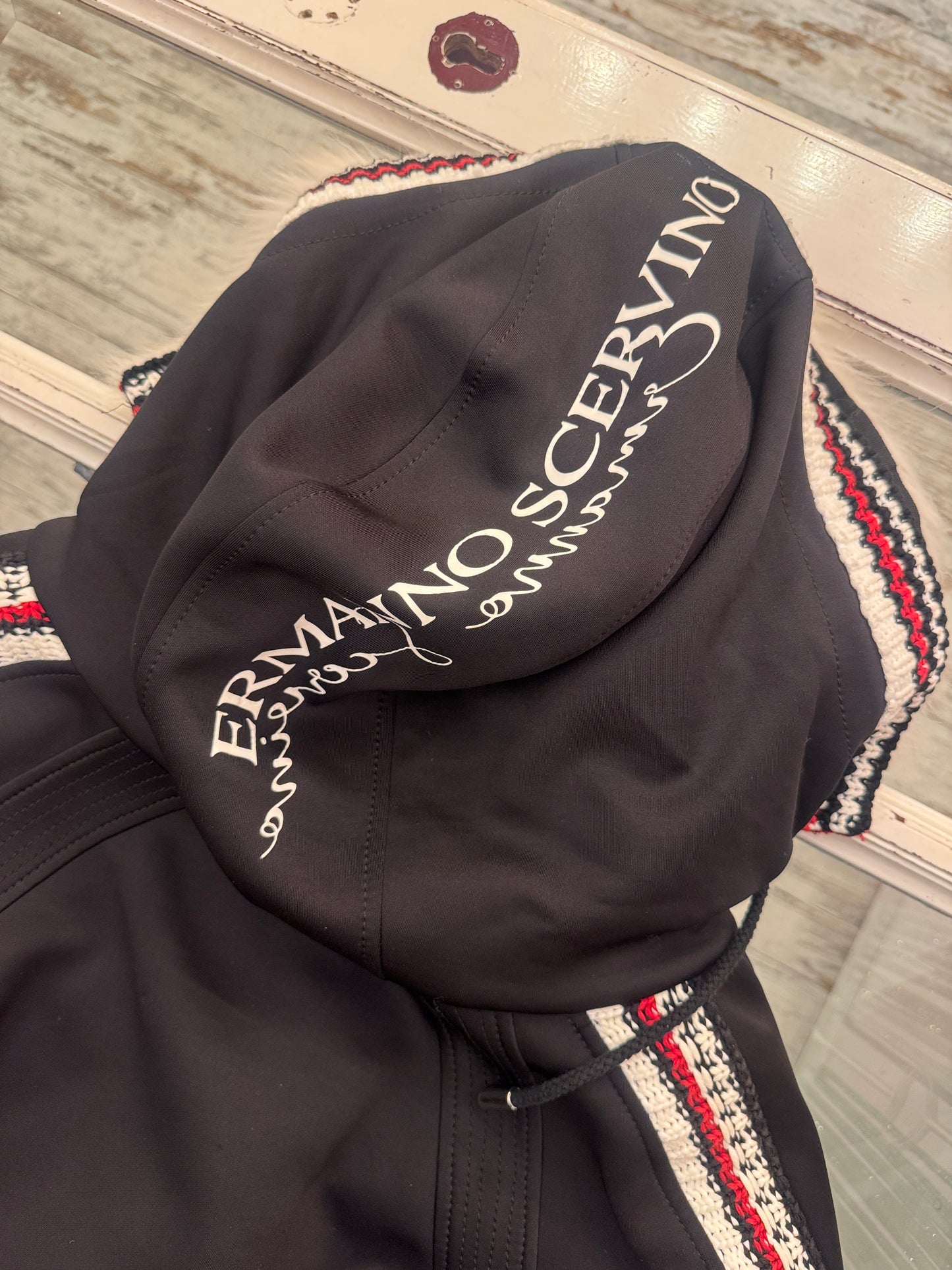 CAPPOTTO SPORTIVO ERMANNO SCERVINO NERO E ROSSO