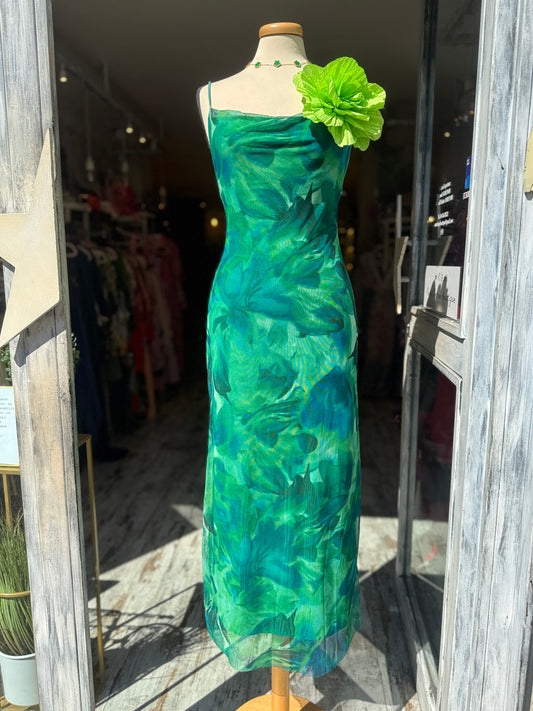 NEW COLLECTION - ABITO LONGUETTE FANTASIA VERDE