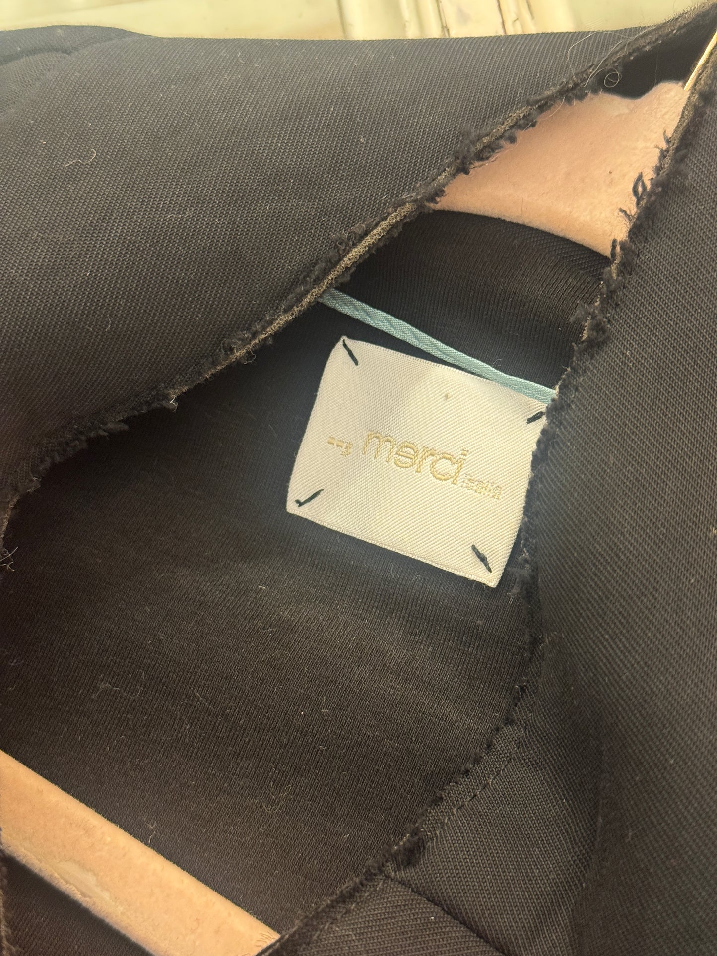 GILET LUNGO MERCI NERO