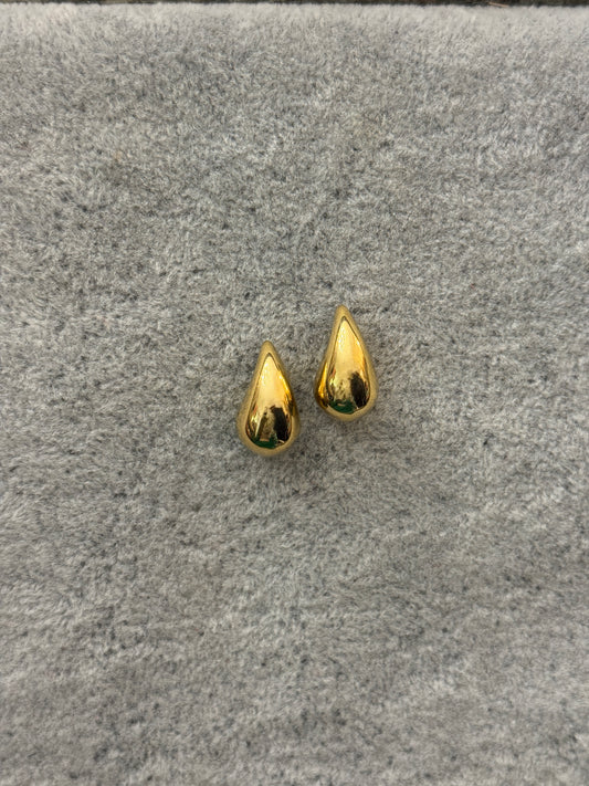 ORECCHINI MINI DROP DORATI 2cm