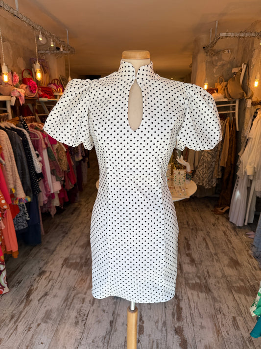 NEW COLLECTION - ABITO COREANA POIS BIANCO