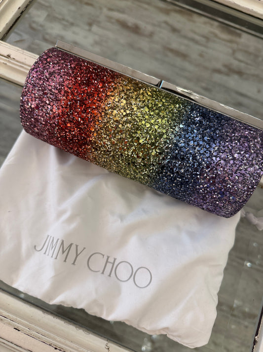 CLUTCH JIMMY CHOO TRINKET GLITTER