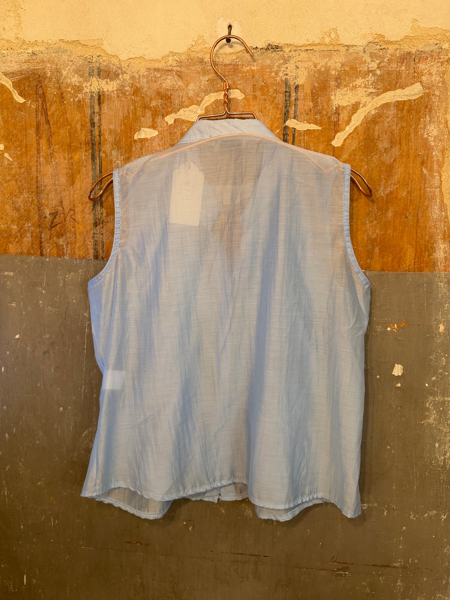 NEW COLLECTION - CAMICIA CELESTE ROUCHES