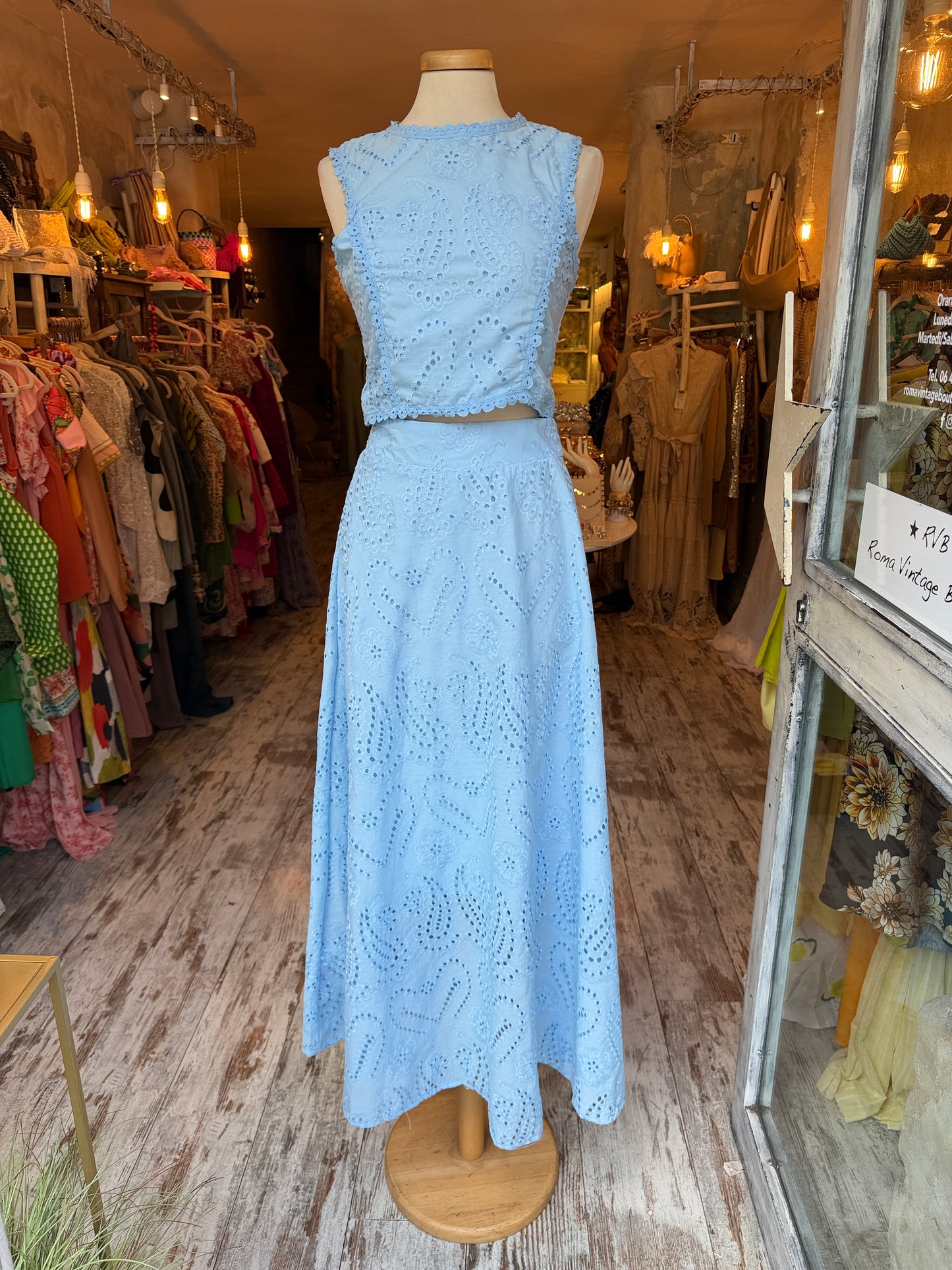 NEW COLLECTION - COORDINATO SANGALLO CELESTE