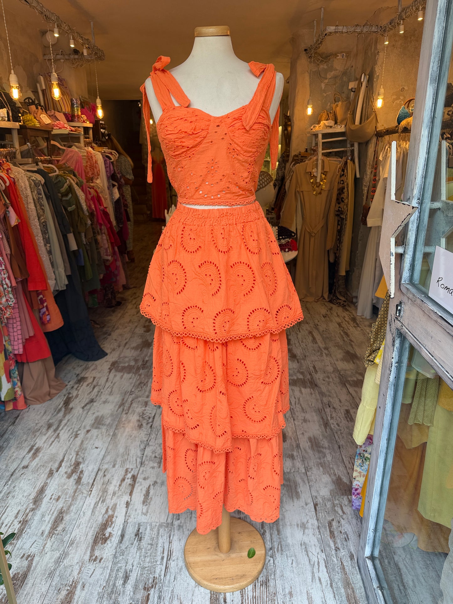 NEW COLLECTION - COORDINATO SANGALLO ARANCIO