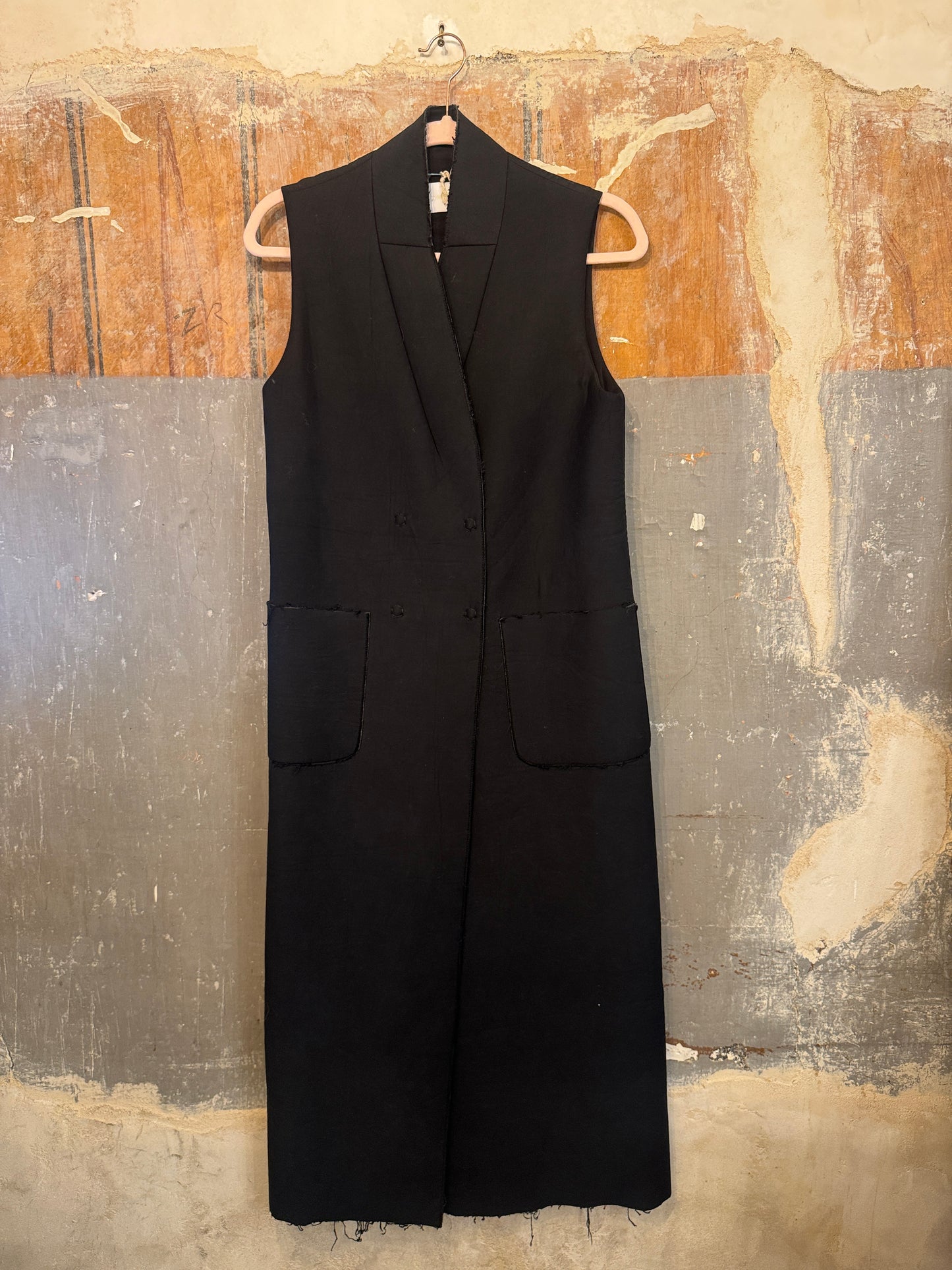 GILET LUNGO MERCI NERO