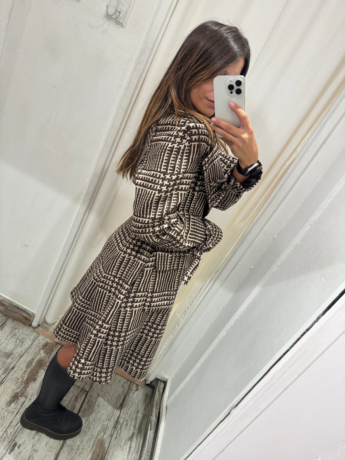 CAPPOTTO FERRAGAMO FANTASIA MARRONE