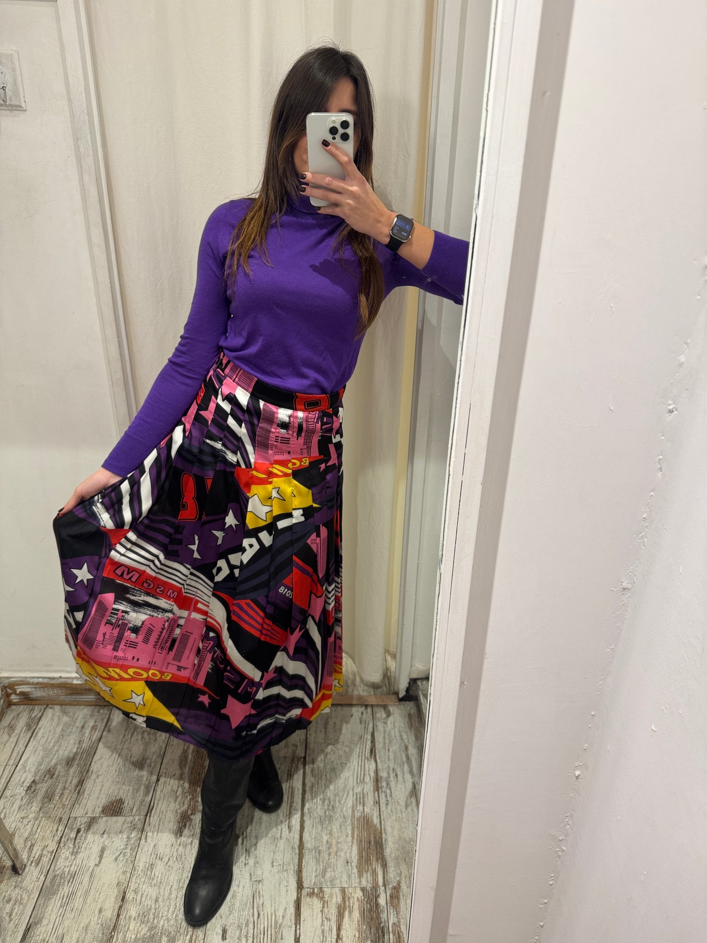 GONNA MSGM PLISSÈ MULTICOLORE