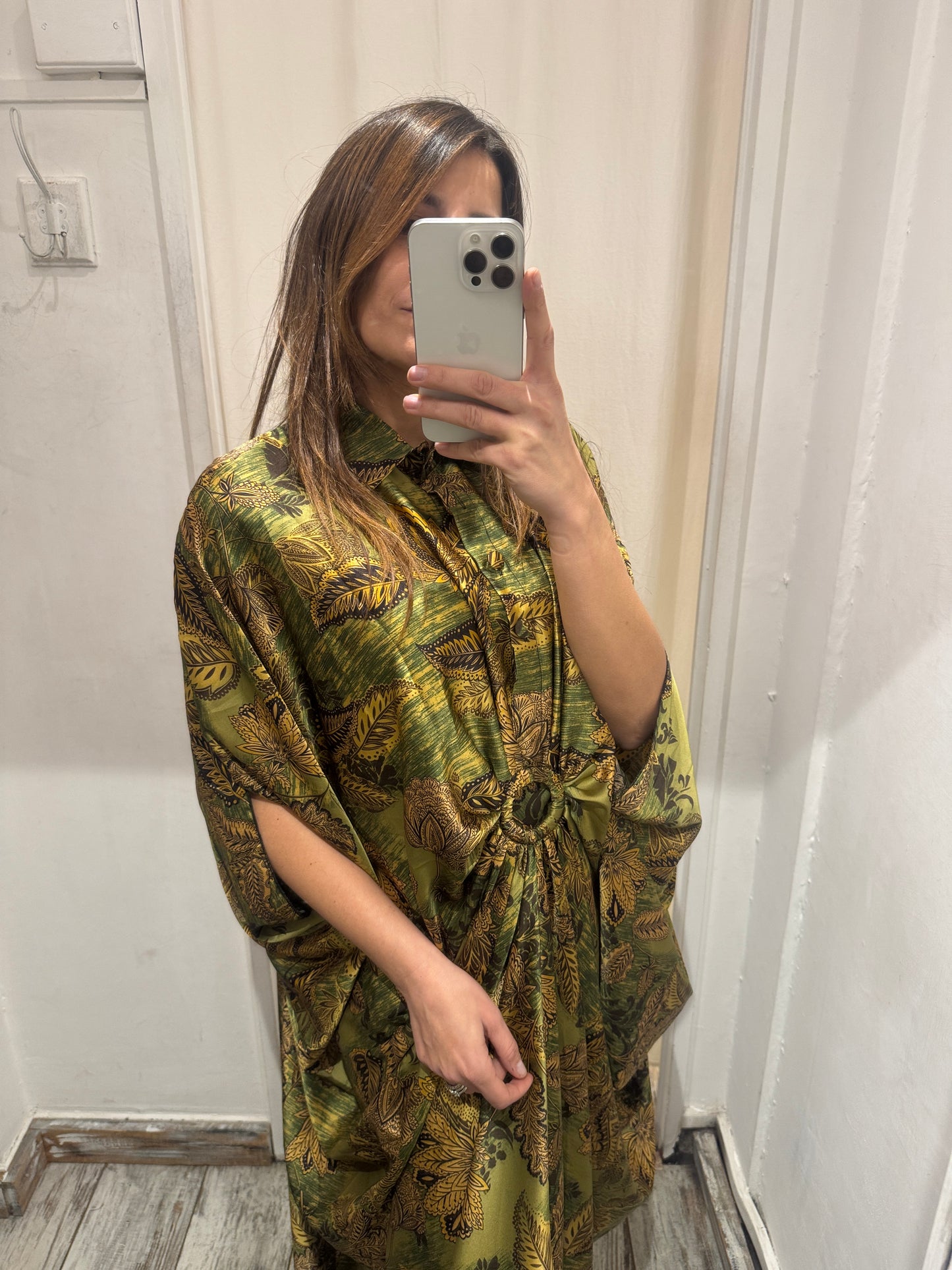 NEW COLLECTION - ABITO DRAPPEGGIO VERDE E ORO