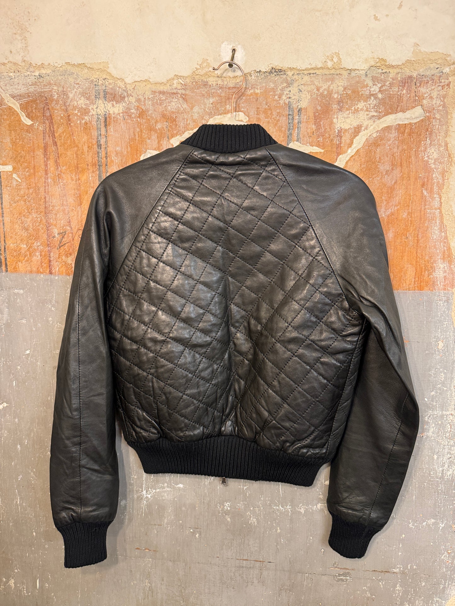BOMBER GOLDCASE PELLE NERO
