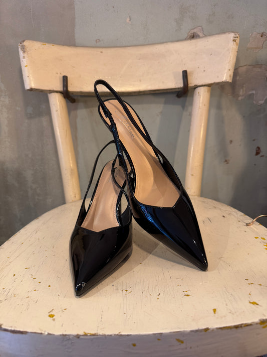 DECOLLETÈ SLINGBACK VERNICE NERO V