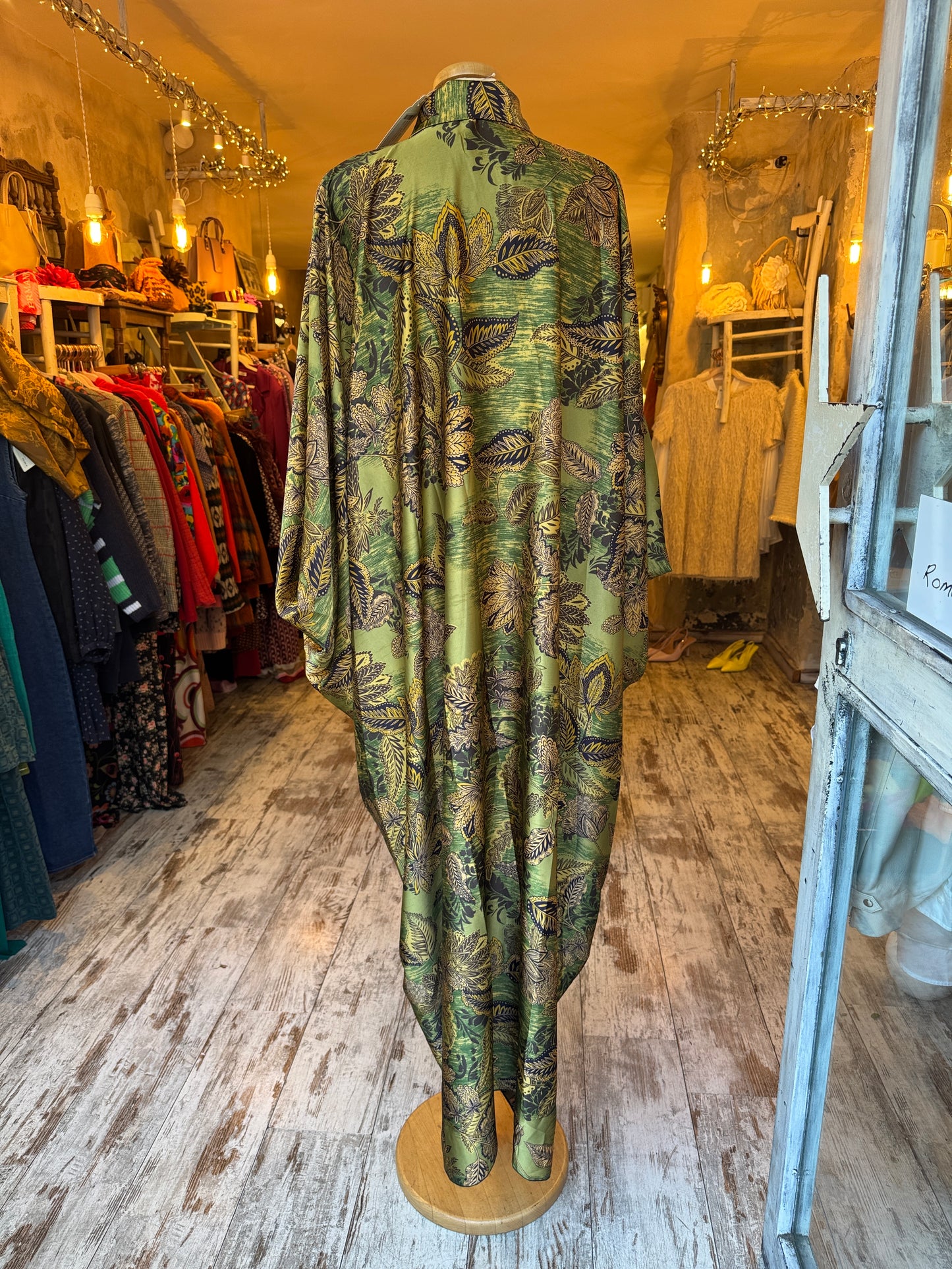 NEW COLLECTION - ABITO DRAPPEGGIO VERDE E ORO