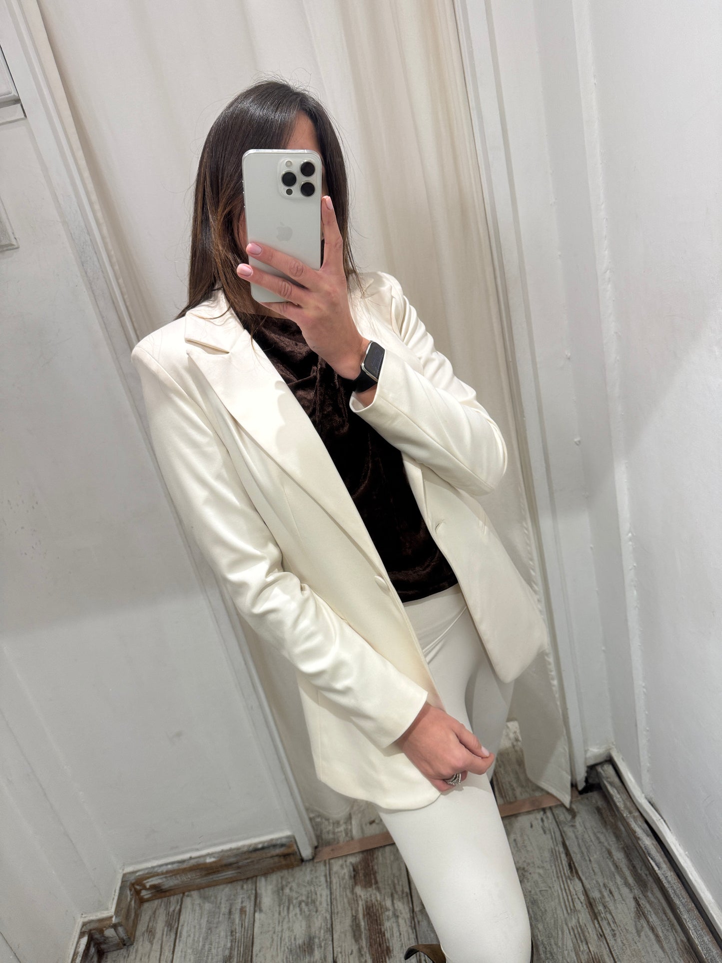 NEW COLLECTION - BLAZER LUNGO PANNA