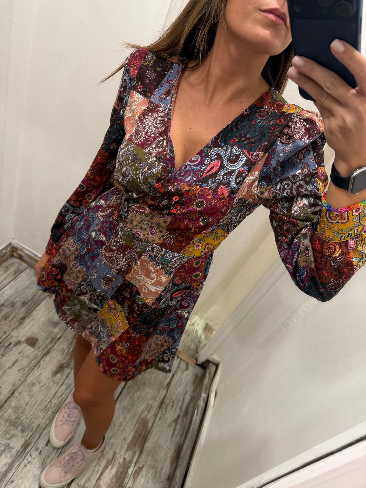 ABITO A PORTAFOGLIO PATCHWORK