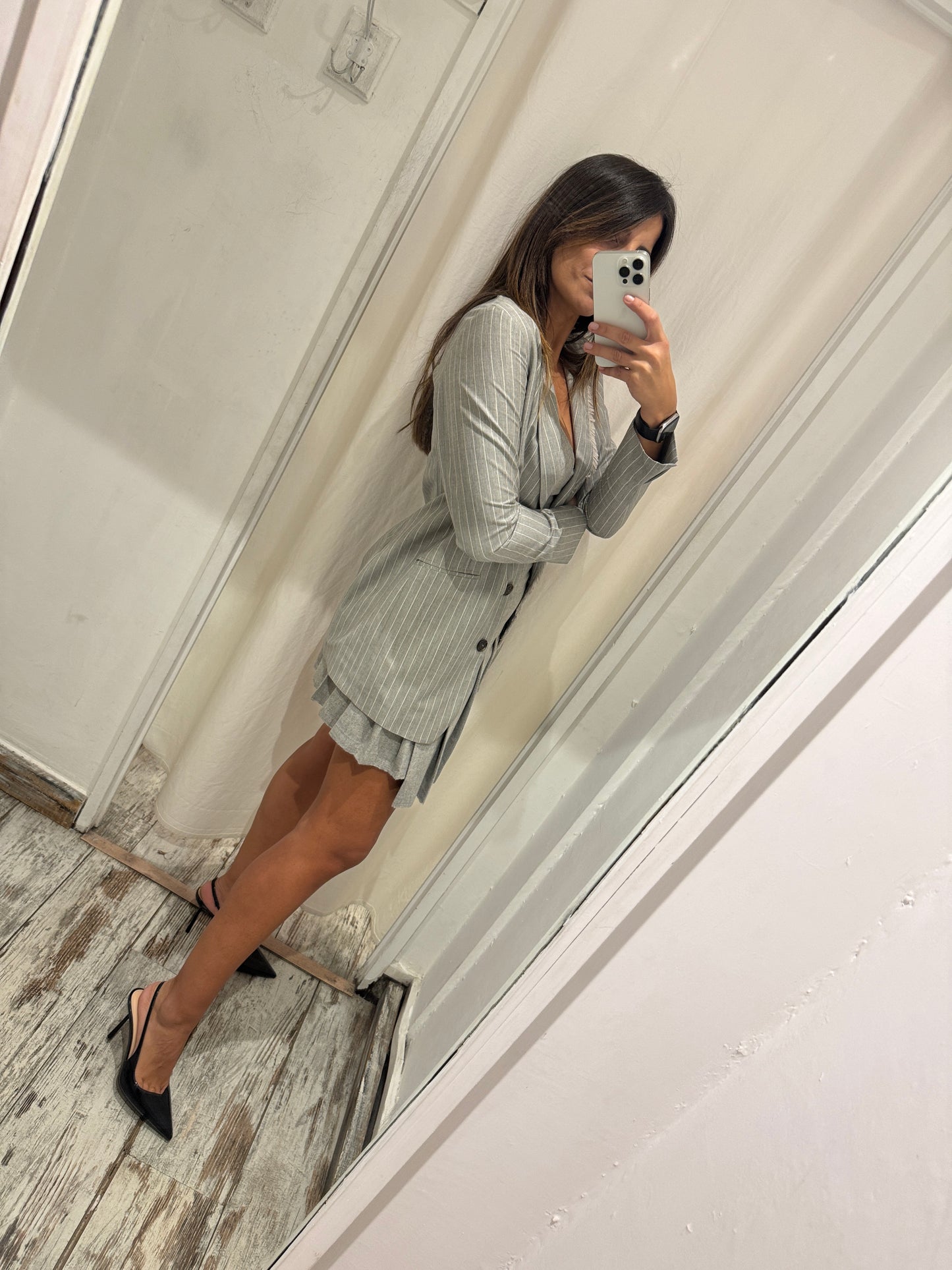 BLAZER TRUE TRADITION GRIGIO GESSATO