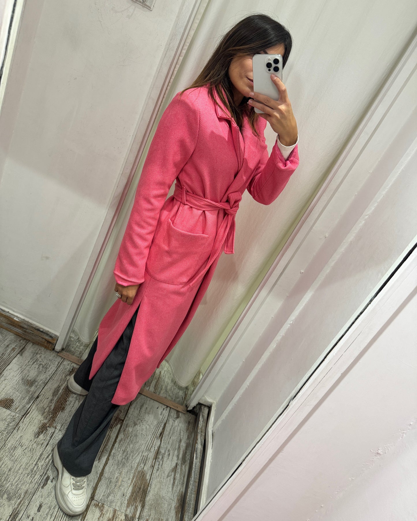 CAPPOTTO LE ROBE A VESTAGLIA ROSA