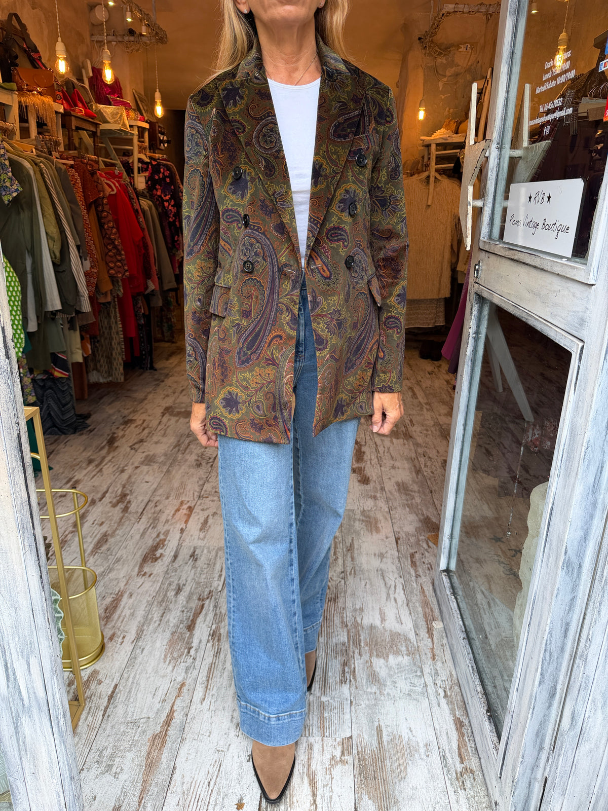 BLAZER CIRCOLO DAMASCATO VERDE MILITARE