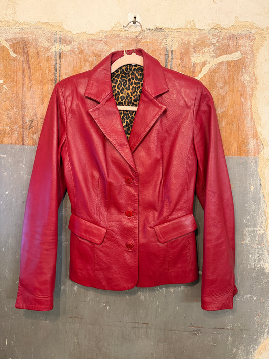 BLAZER ADRIANA V. CAMPANILE PELLE ROSSO