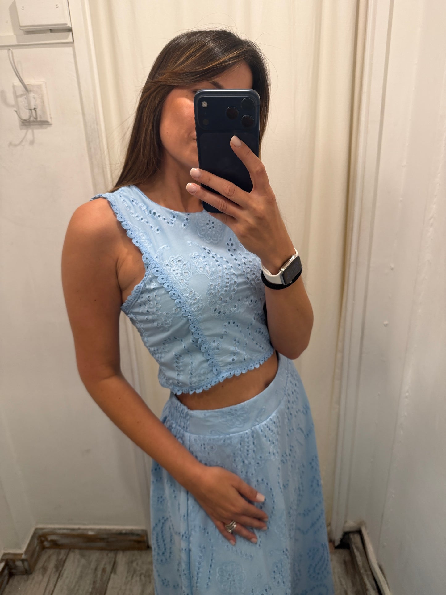 NEW COLLECTION - COORDINATO SANGALLO CELESTE