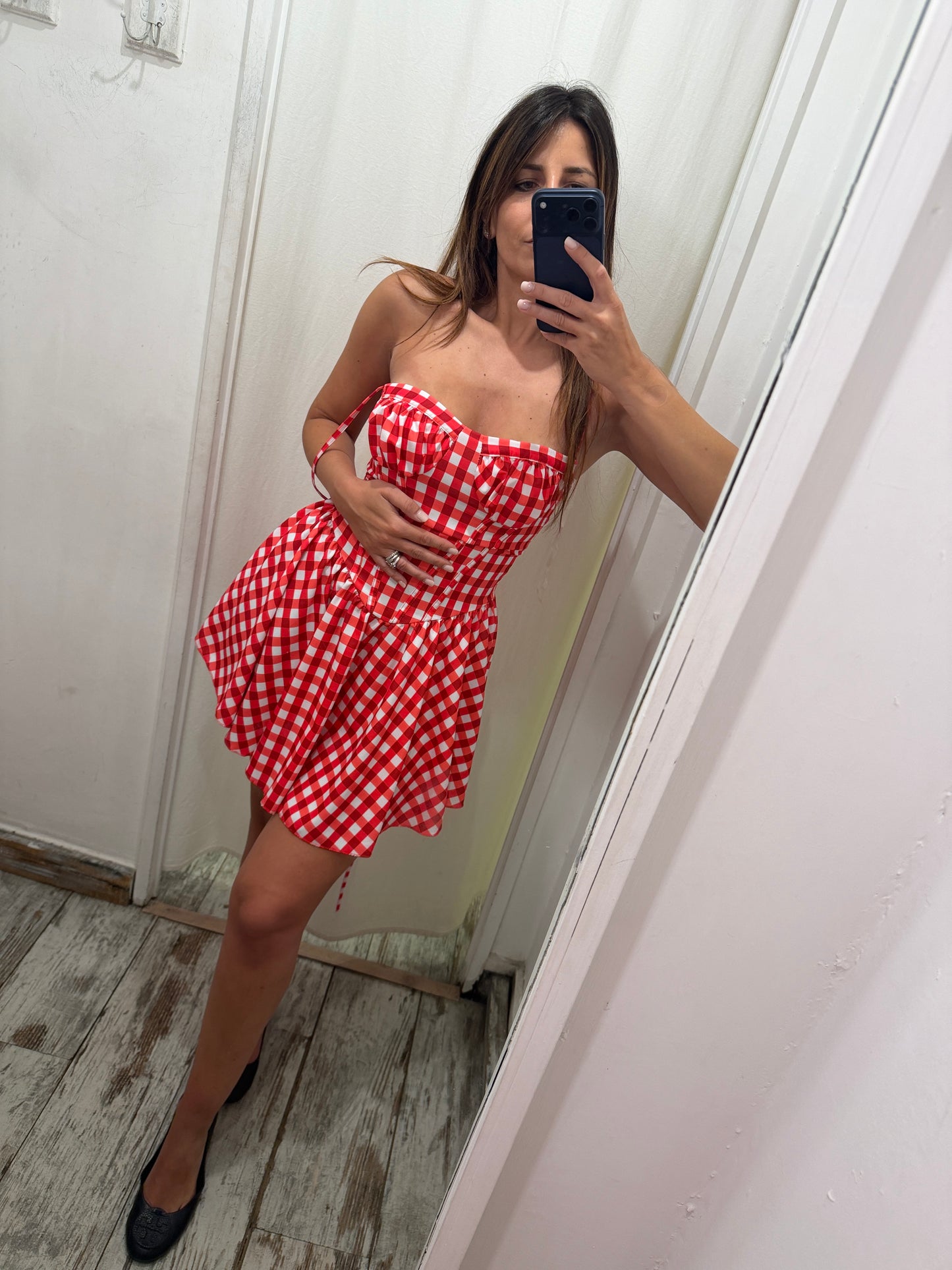 NEW COLLECTION - ABITO VICHY ROSSO