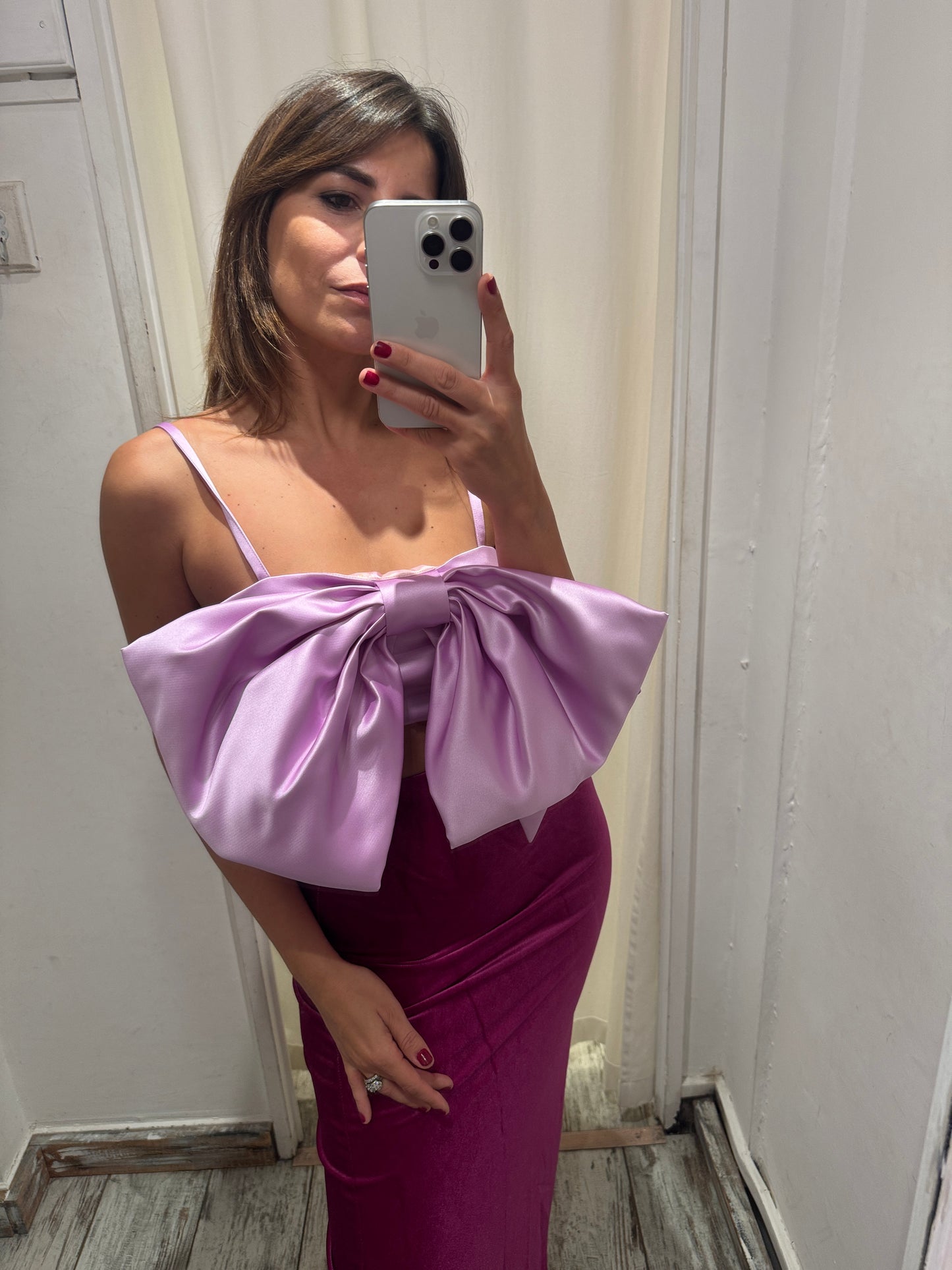 TOP BRALETTE NINA RICCI FIOCCO LILLA