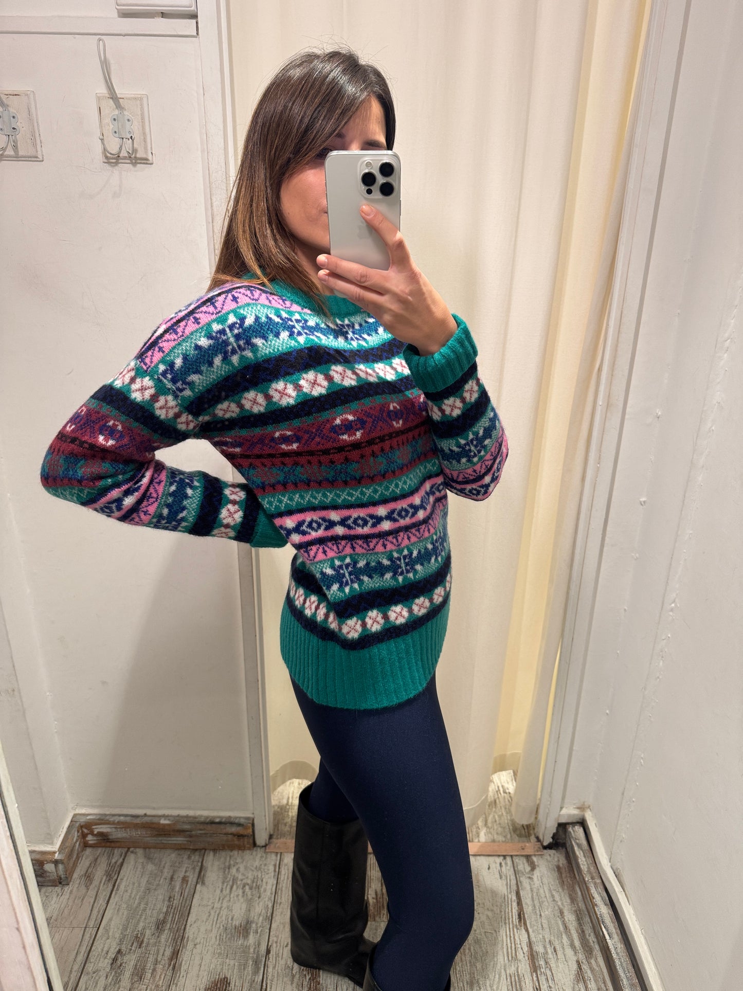 MAGLIA ETNICA VERDE