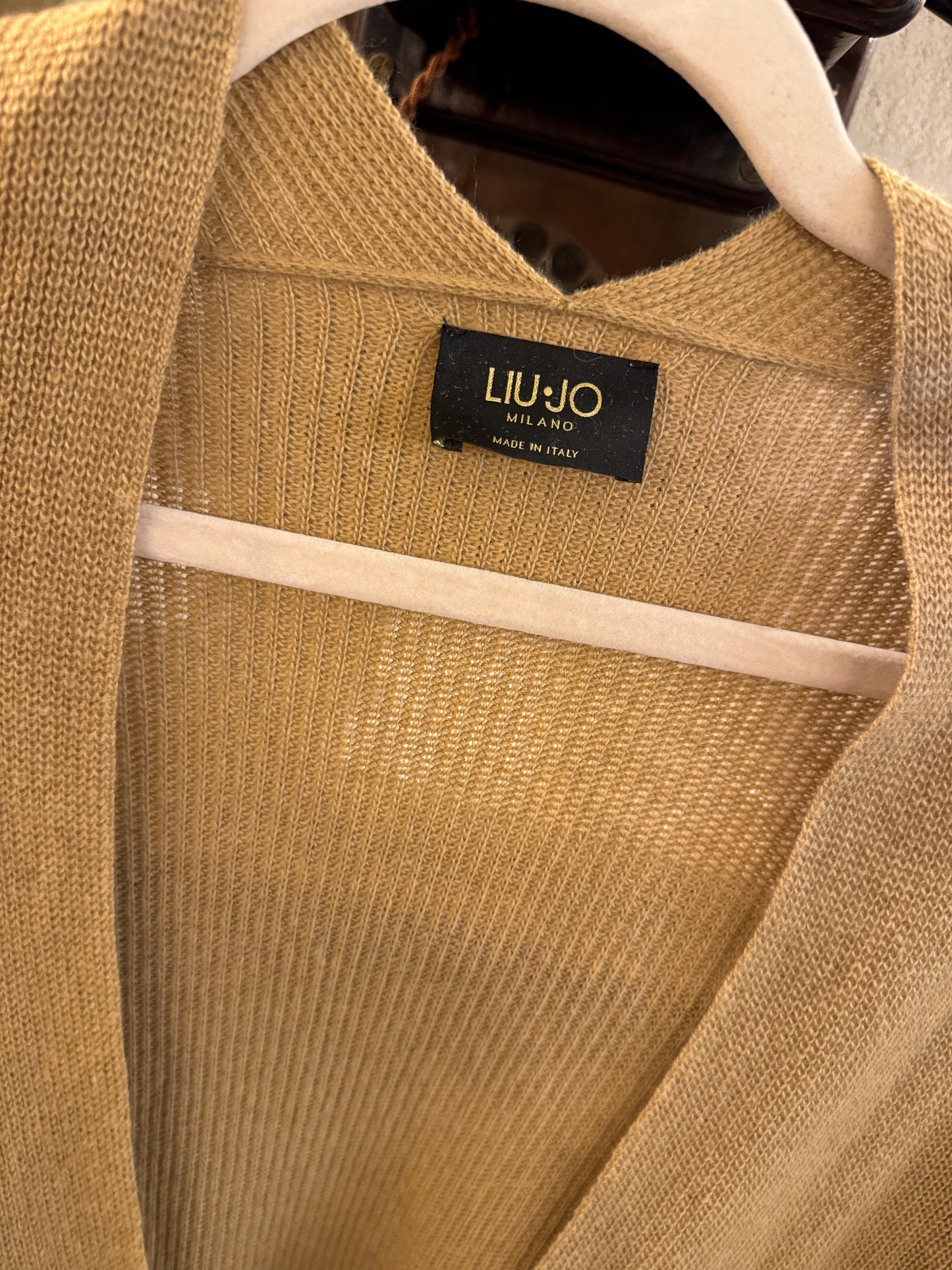 CARDIGAN MIDÌ LIUJO CAMMELLO