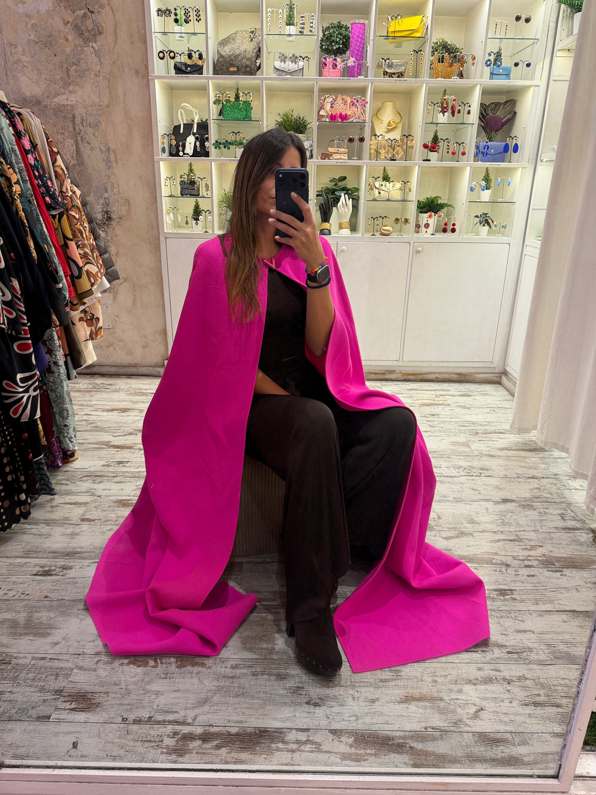 MANTELLA VALENTINO FUCSIA CON CODA